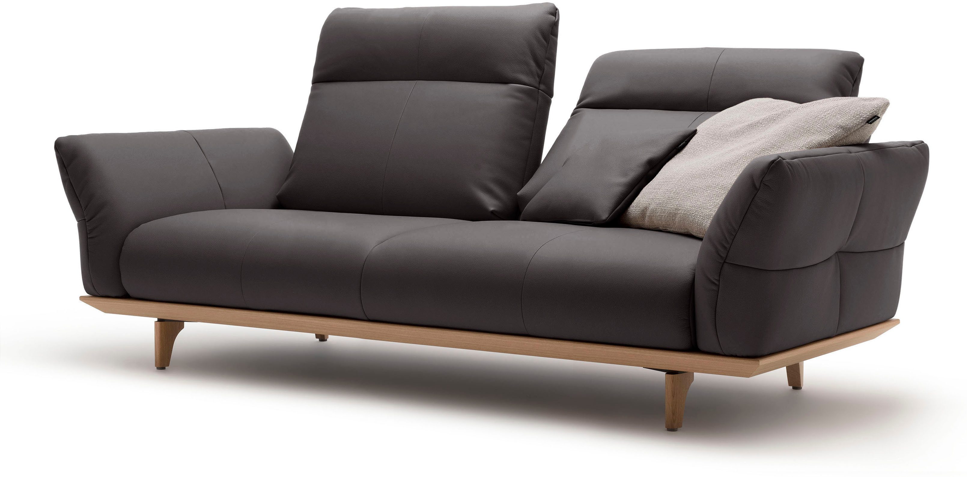 Creation BY ROLF BENZ 3-zitsbank Hs.460 Onderstel in eiken, poten in natuurlijk eiken, breedte 208 cm