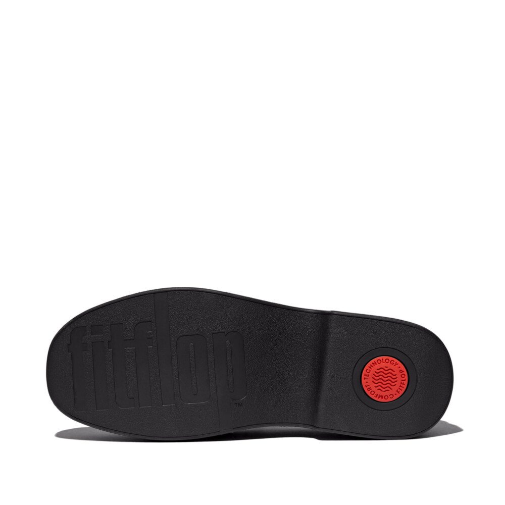 Fitflop Loafers Chunky Snaffle Box Loafer, instapschoen met mooie siergesp, smalle vorm