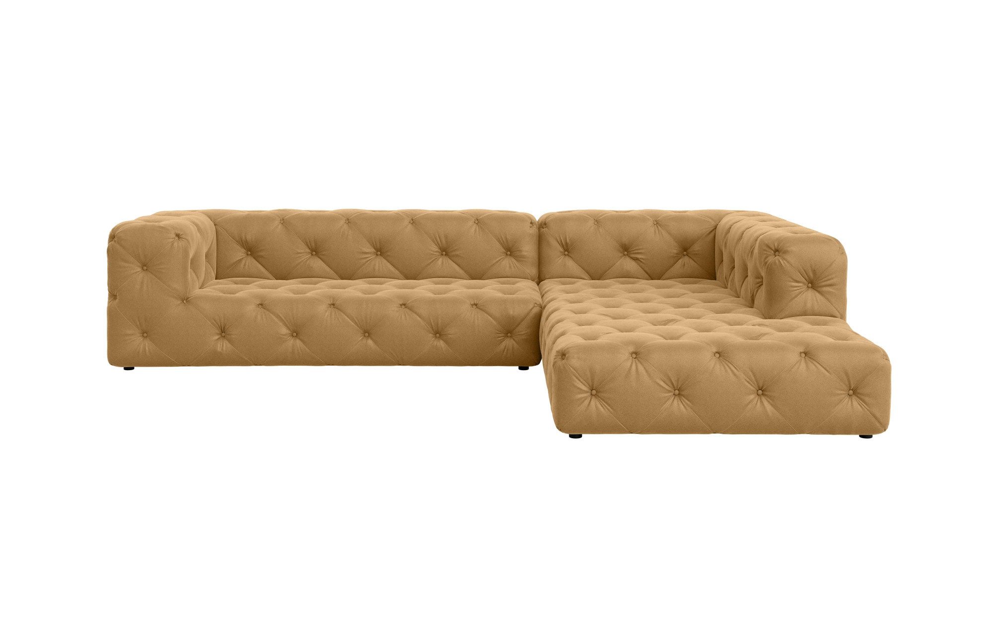 Places of Style Hoekbank FOLLINA L-vorm, met klassieke Chesterfield-knoopstiksels