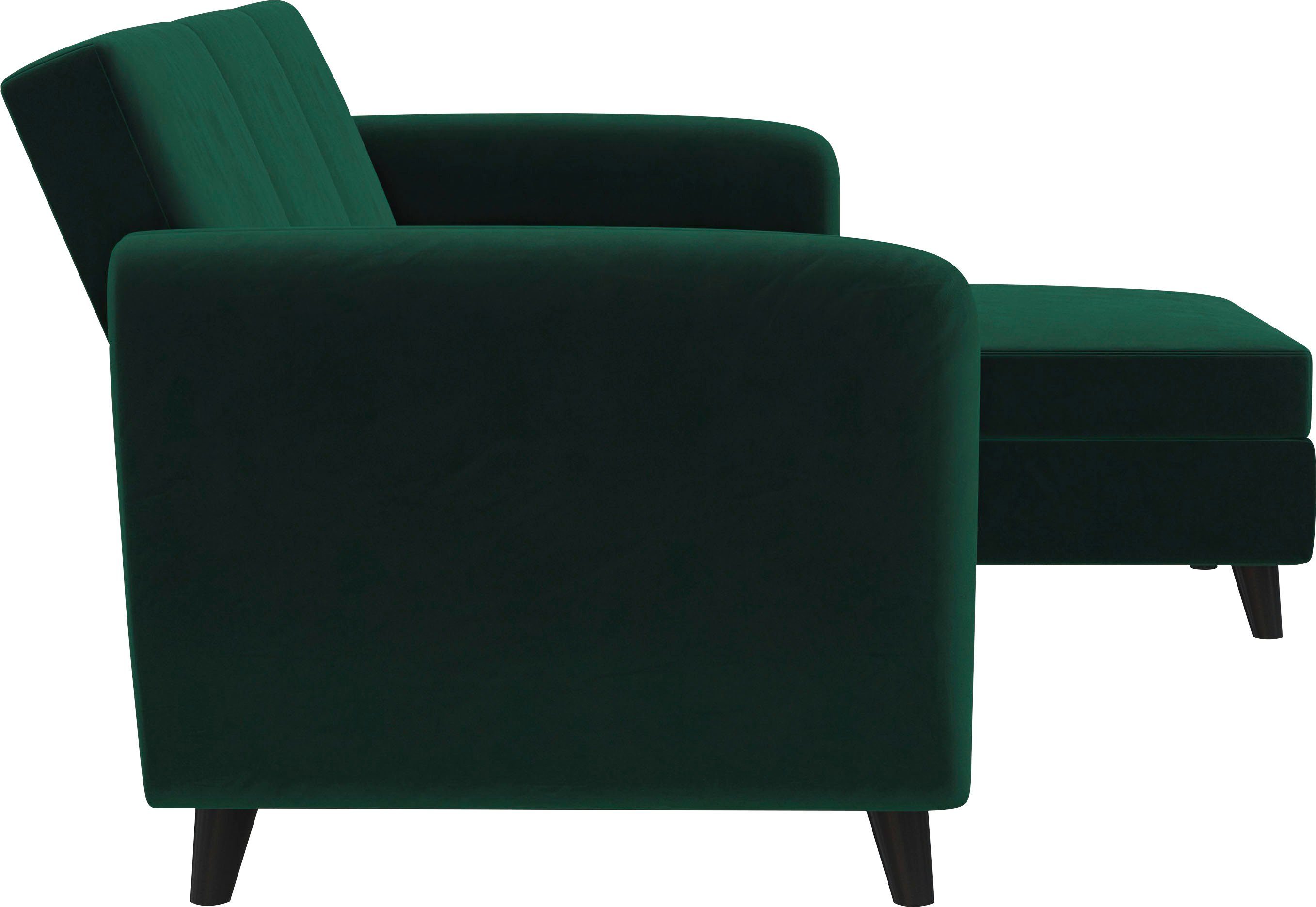 Dorel Home Hoekbank Perry, L-vorm Rugleuning, verschillende kleurvarianten, zithoogte 43 cm, breedte 219 cm