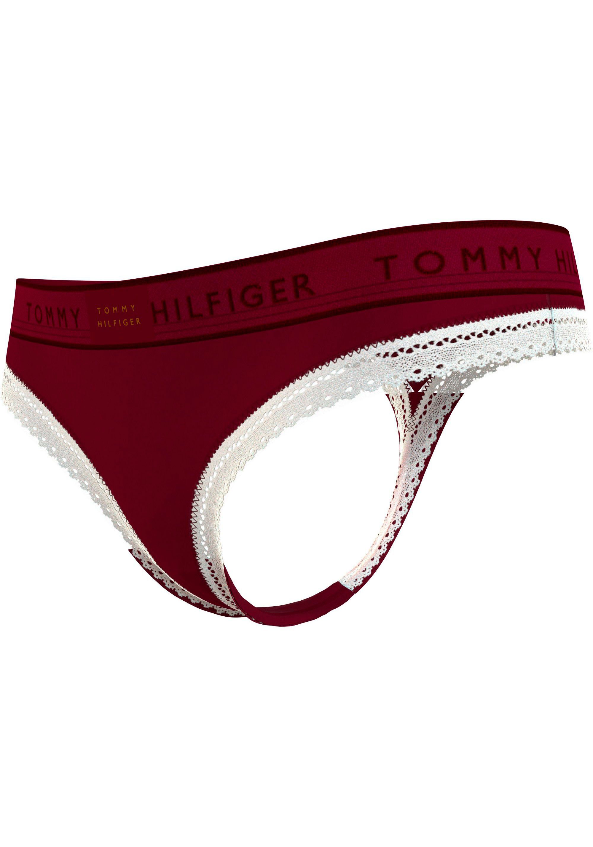 Tommy Hilfiger Underwear T-string THONG (EXT SIZES) met tommy hilfiger logoband