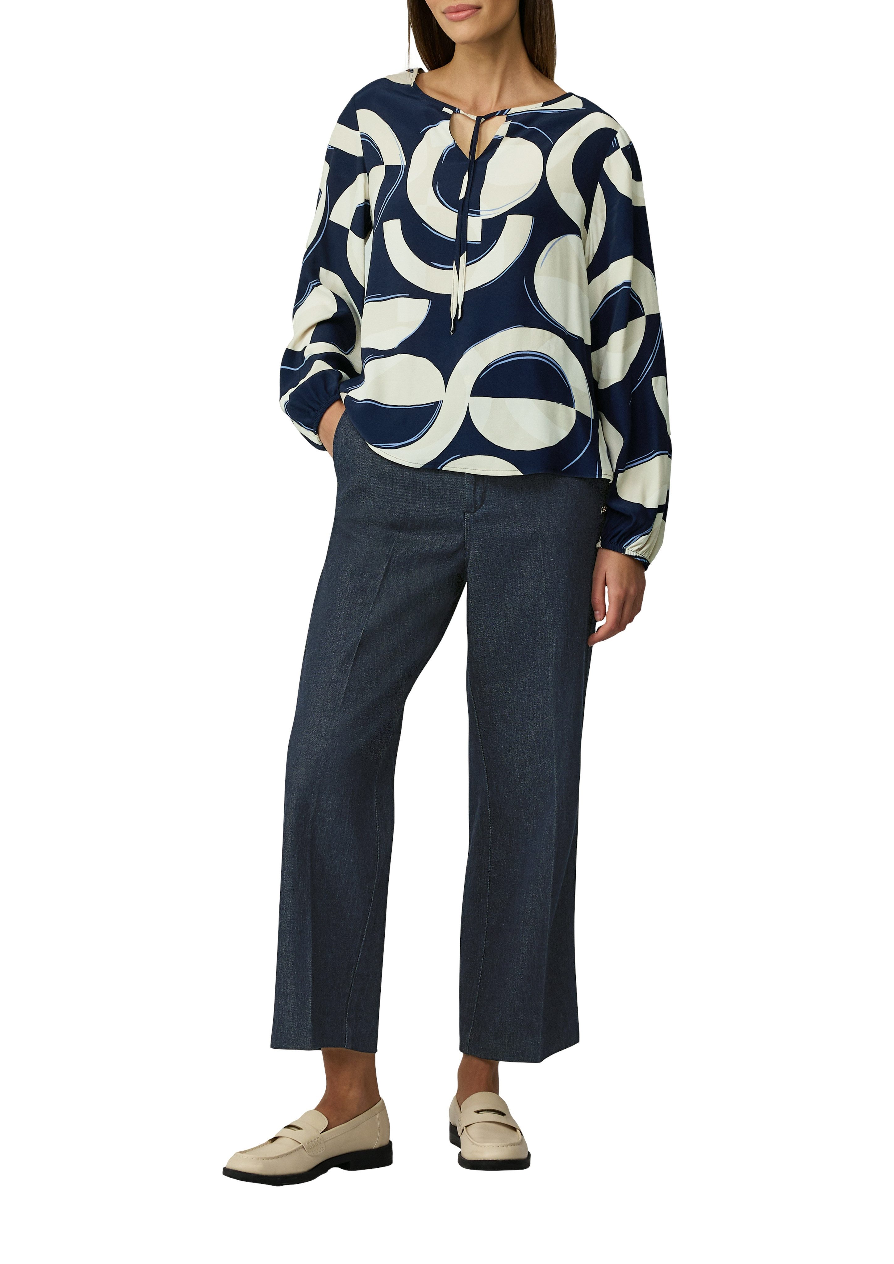 s.Oliver BLACK LABEL Blouse met lange mouwen met print all-over