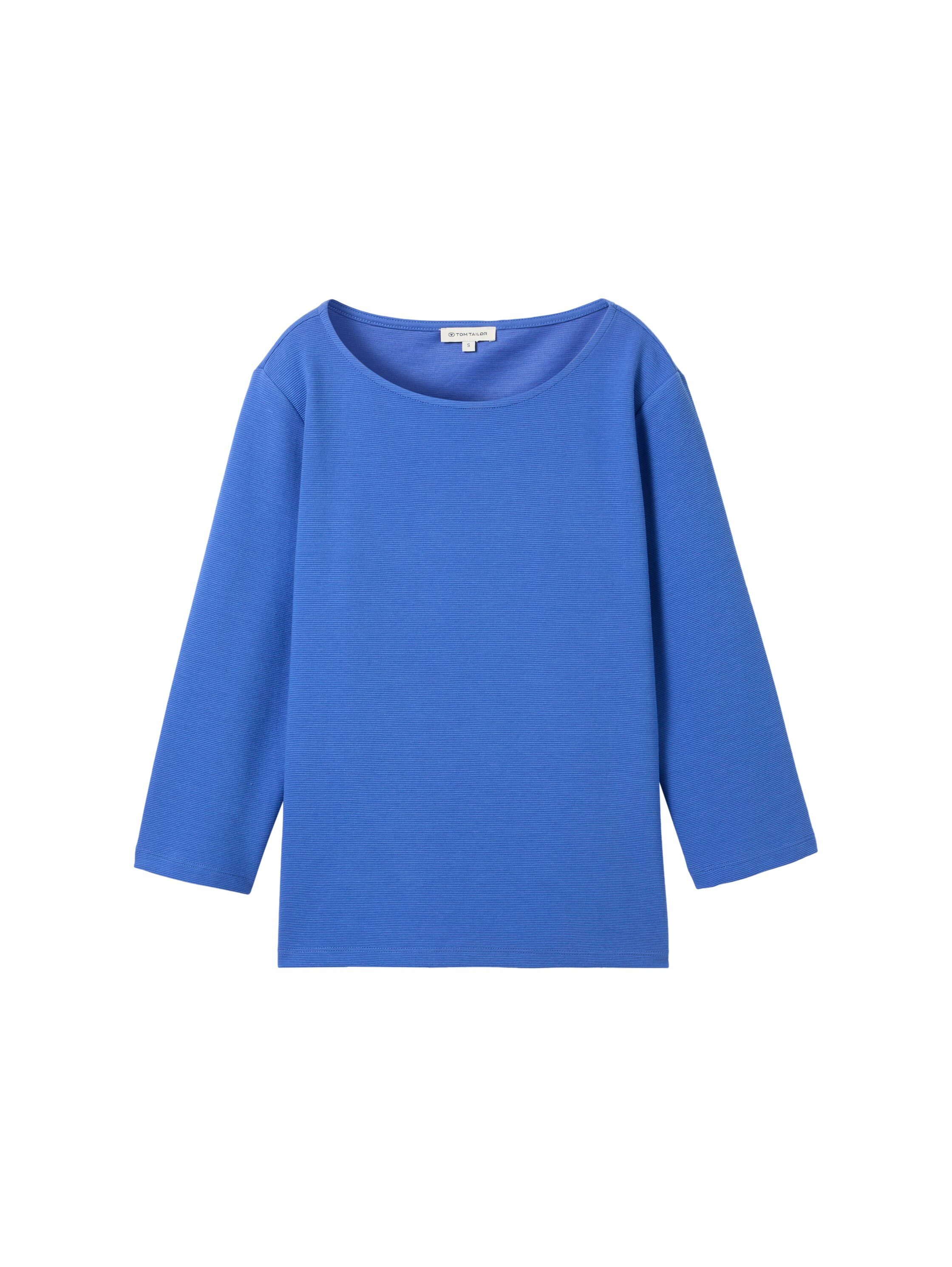 Tom Tailor Shirt met lange mouwen met structuur