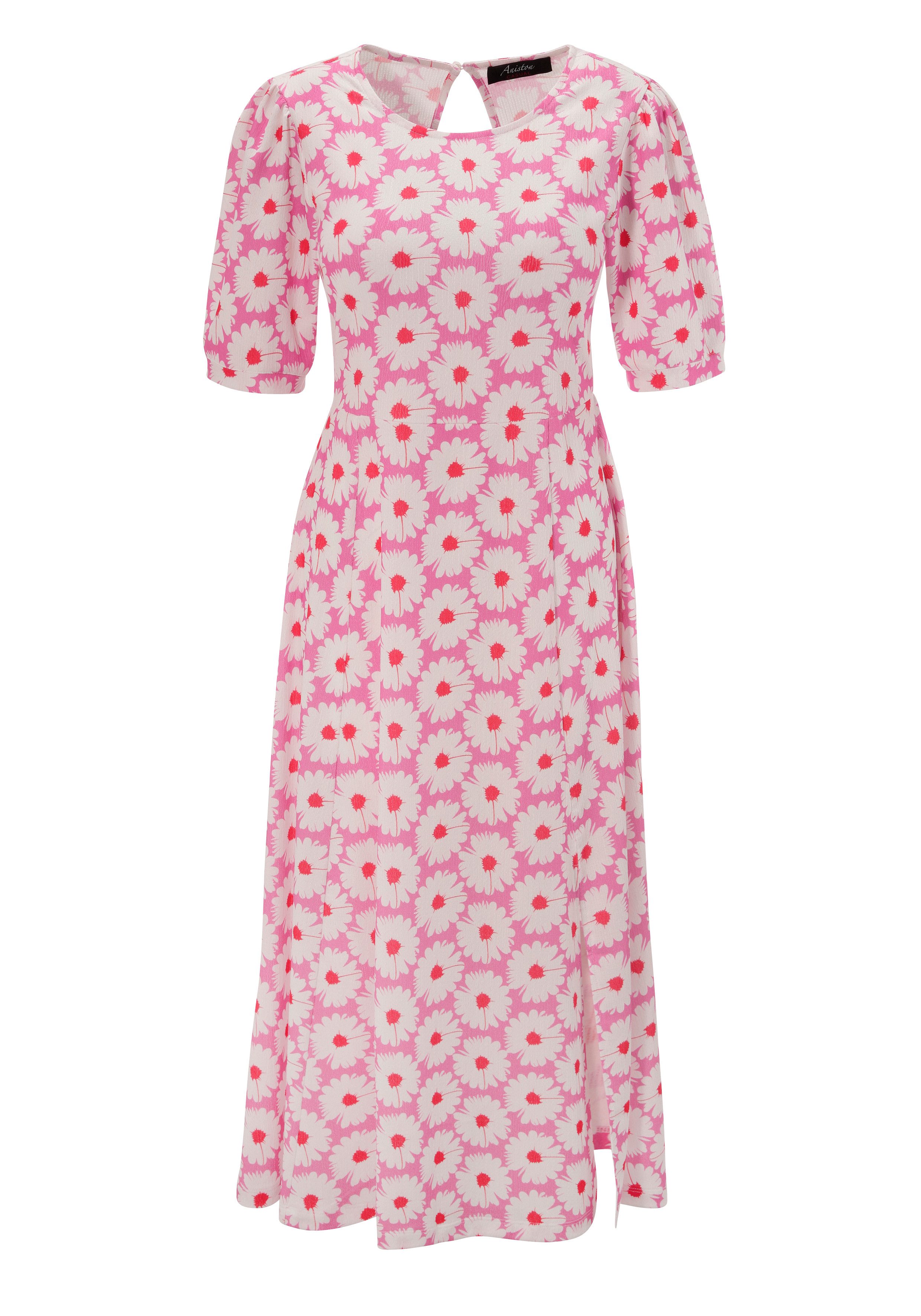 Aniston CASUAL Zomerjurk overal bedrukt met bloemen - nieuwe collectie