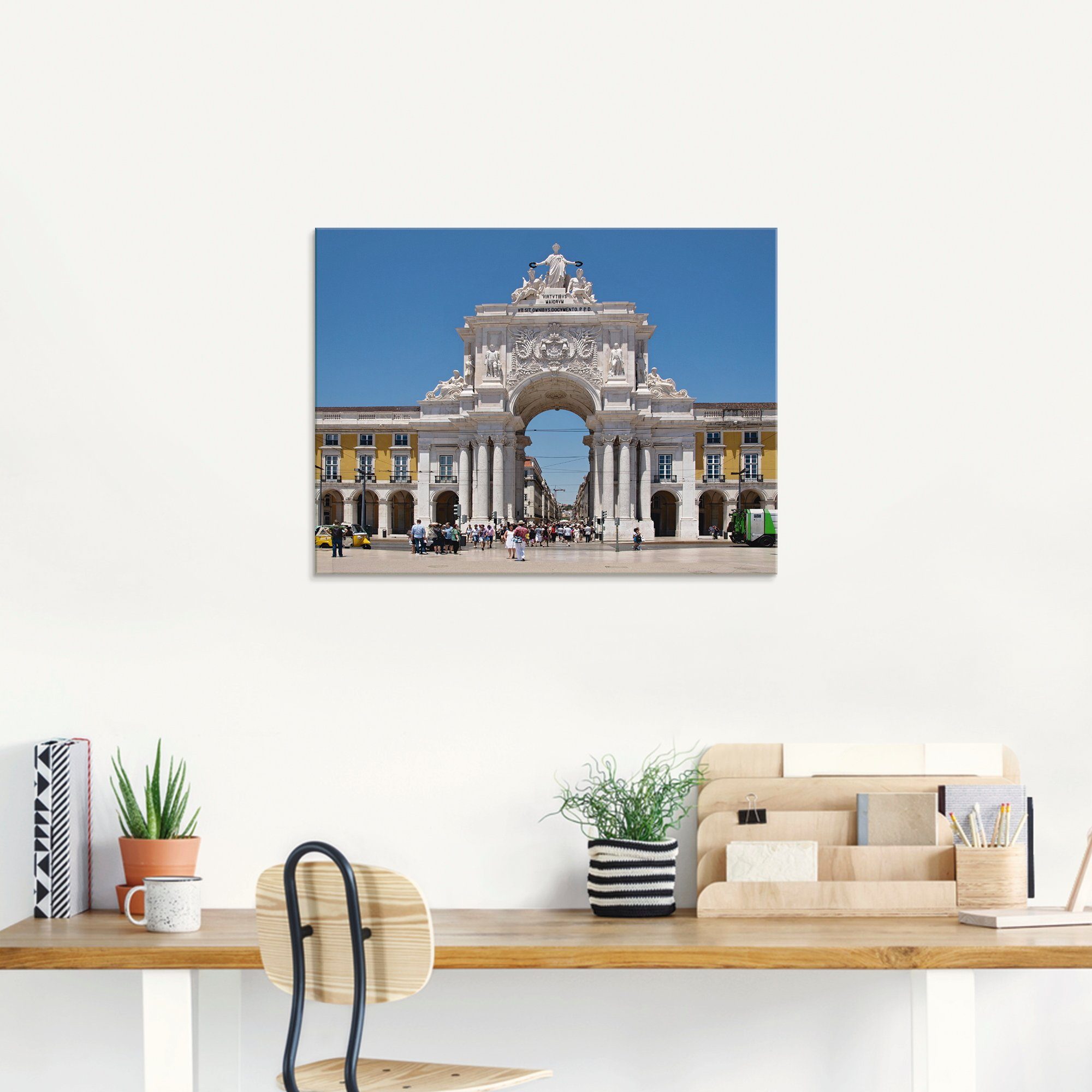 Artland Print op glas Arco rua Augusta Lissabon