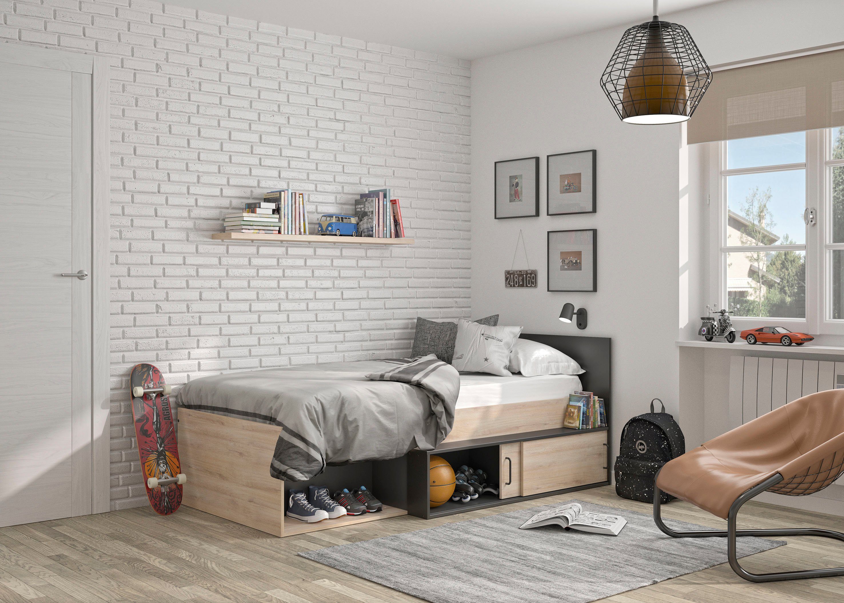 Gami Kinderbed ERQUY 1-persoonsledikant
