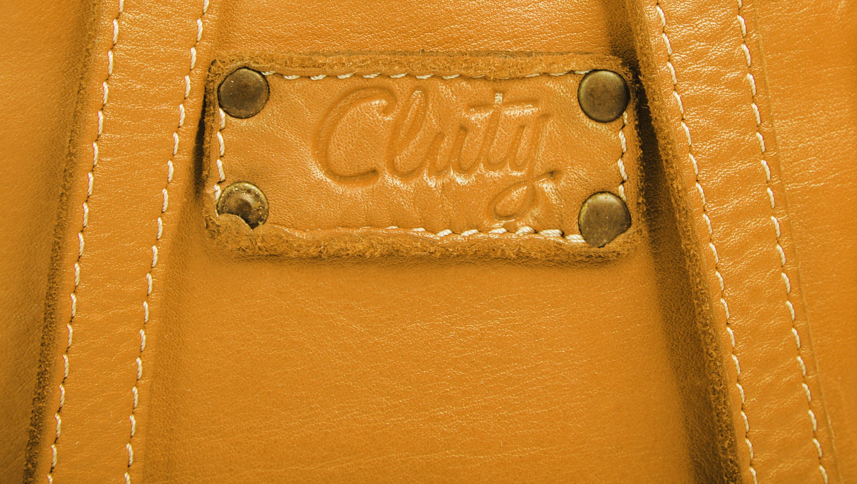 Cluty Rugzak echt leer, made in italy (1)