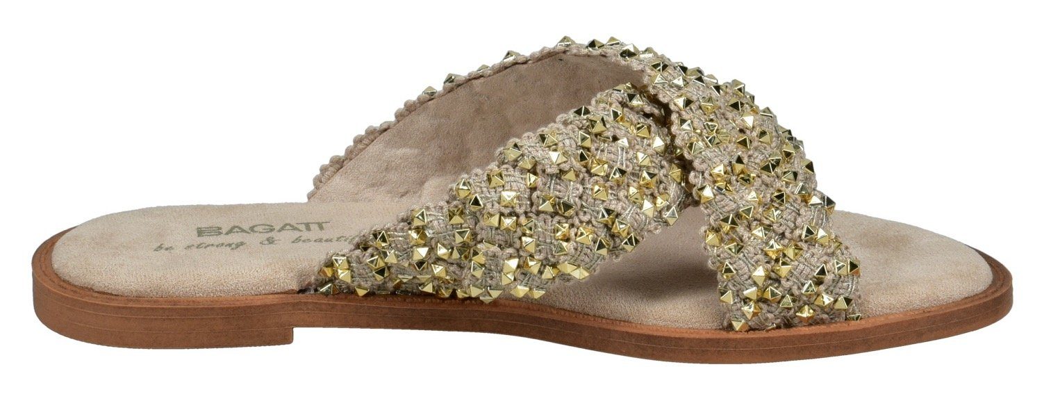 BAGATT Slippers versierd met fonkelende studs