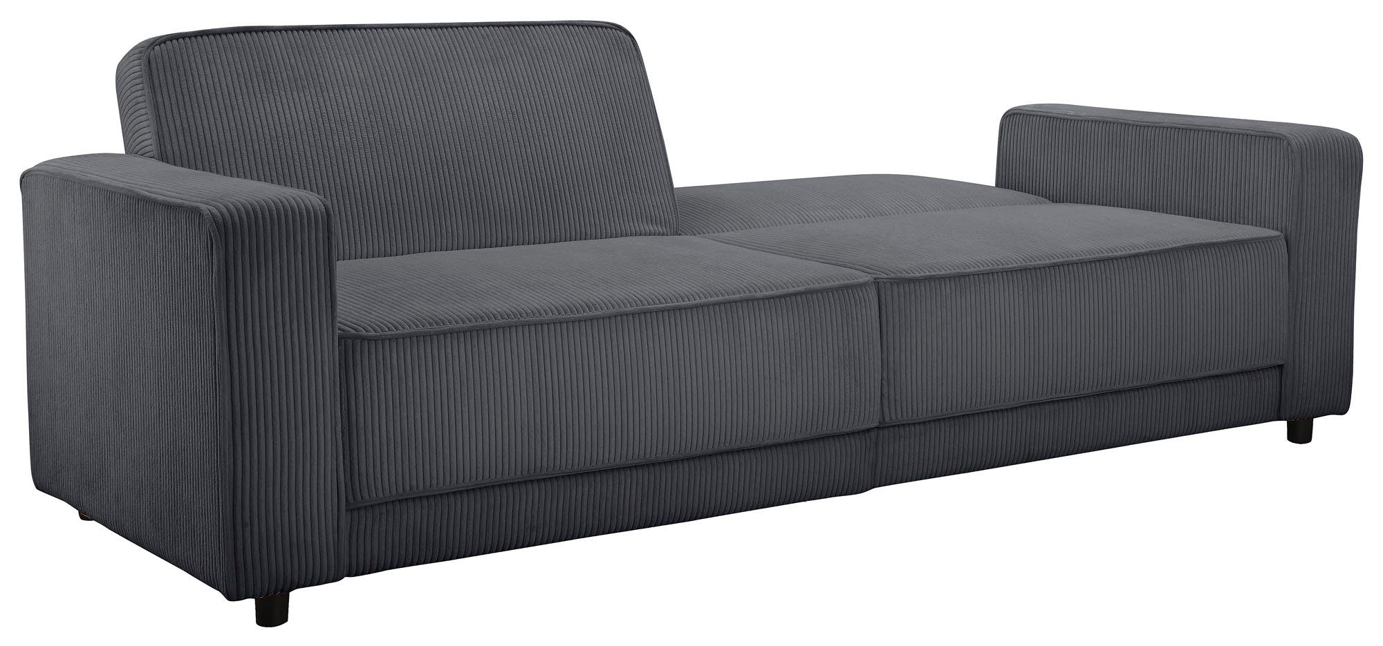 Dorel Home 3-zitsbank Allie slaapbank 225 cm Slaapbank functie (108/190cm), trendy ribfluweel of onderhoudsvriendelijk velours