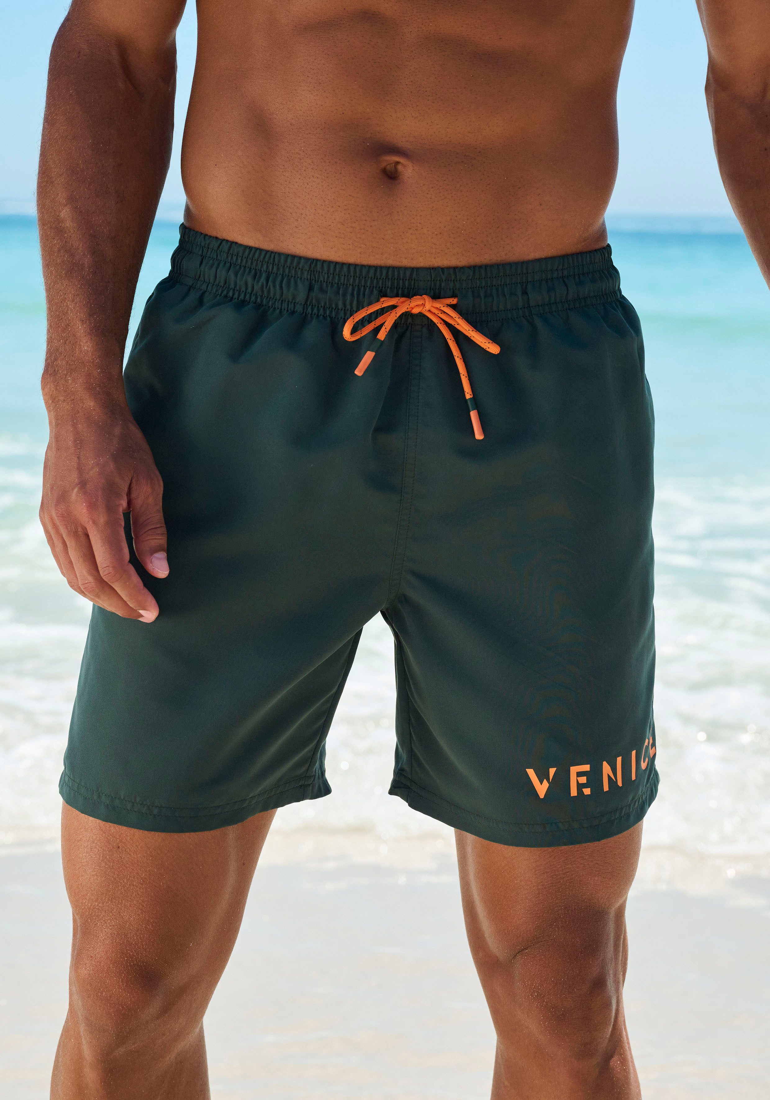 Venice Beach Zwemshort zij-instapzak met rits