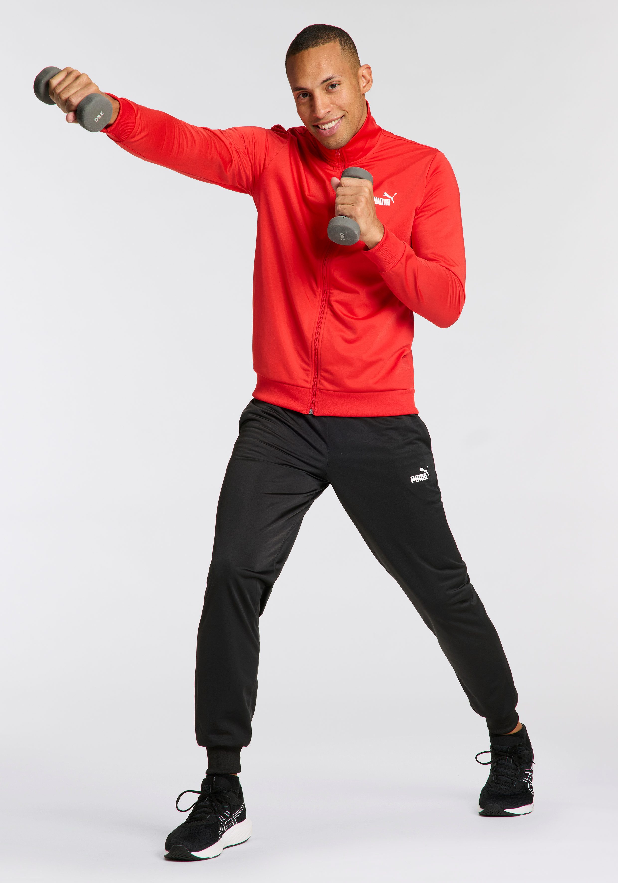 PUMA Trainingspak ESS POLY SUIT CL Sportoutfit in casual stijl (2-delig)