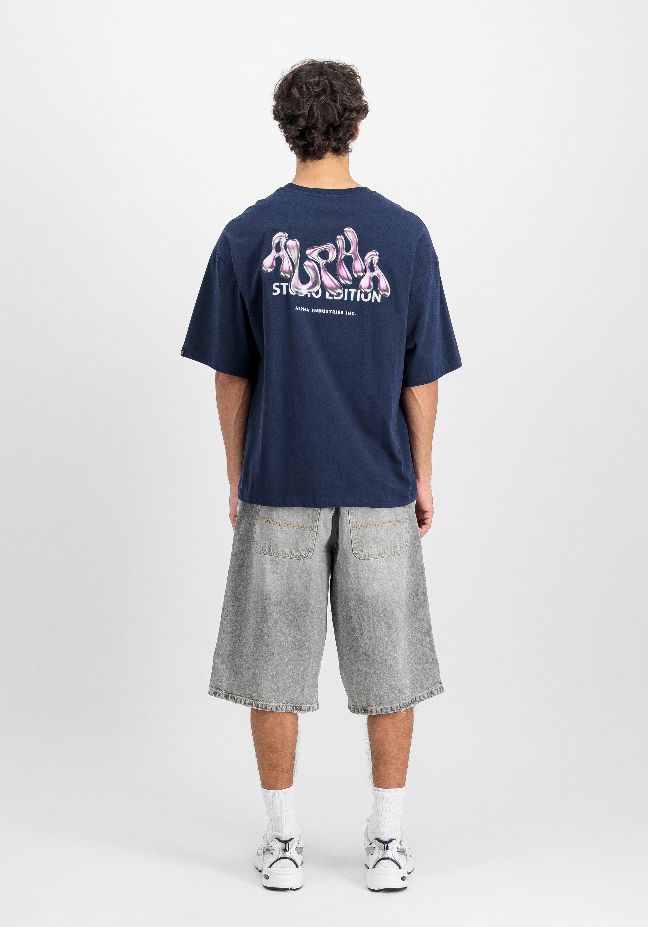 Alpha Industries T-shirt Alpha Industries Men - T-Shirts Studio Edition Backprint T-Shirt