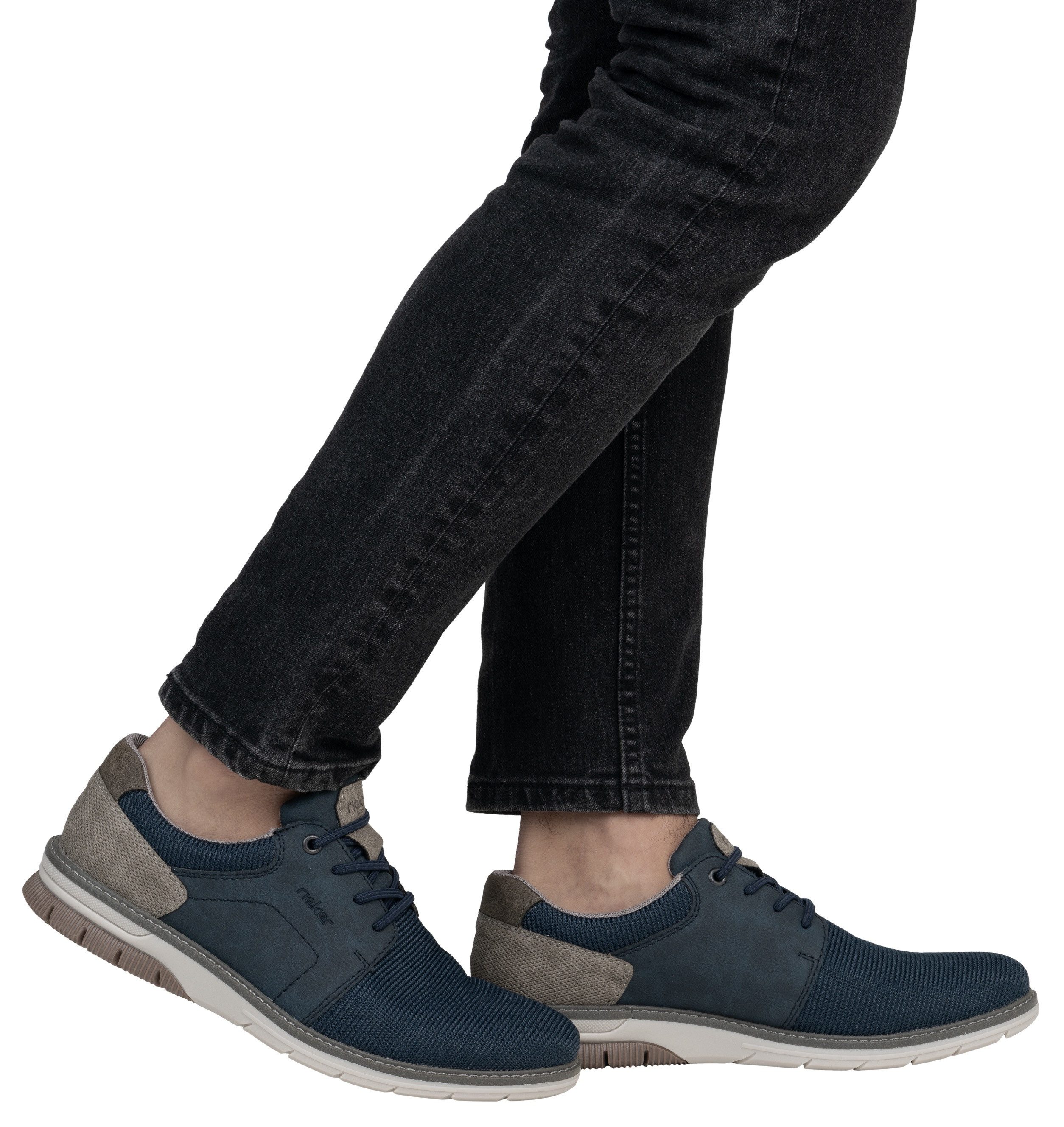 Rieker Slip-on sneakers Instapschoen, lage schoen, sneaker met elastiek voor gemakkelijke instap