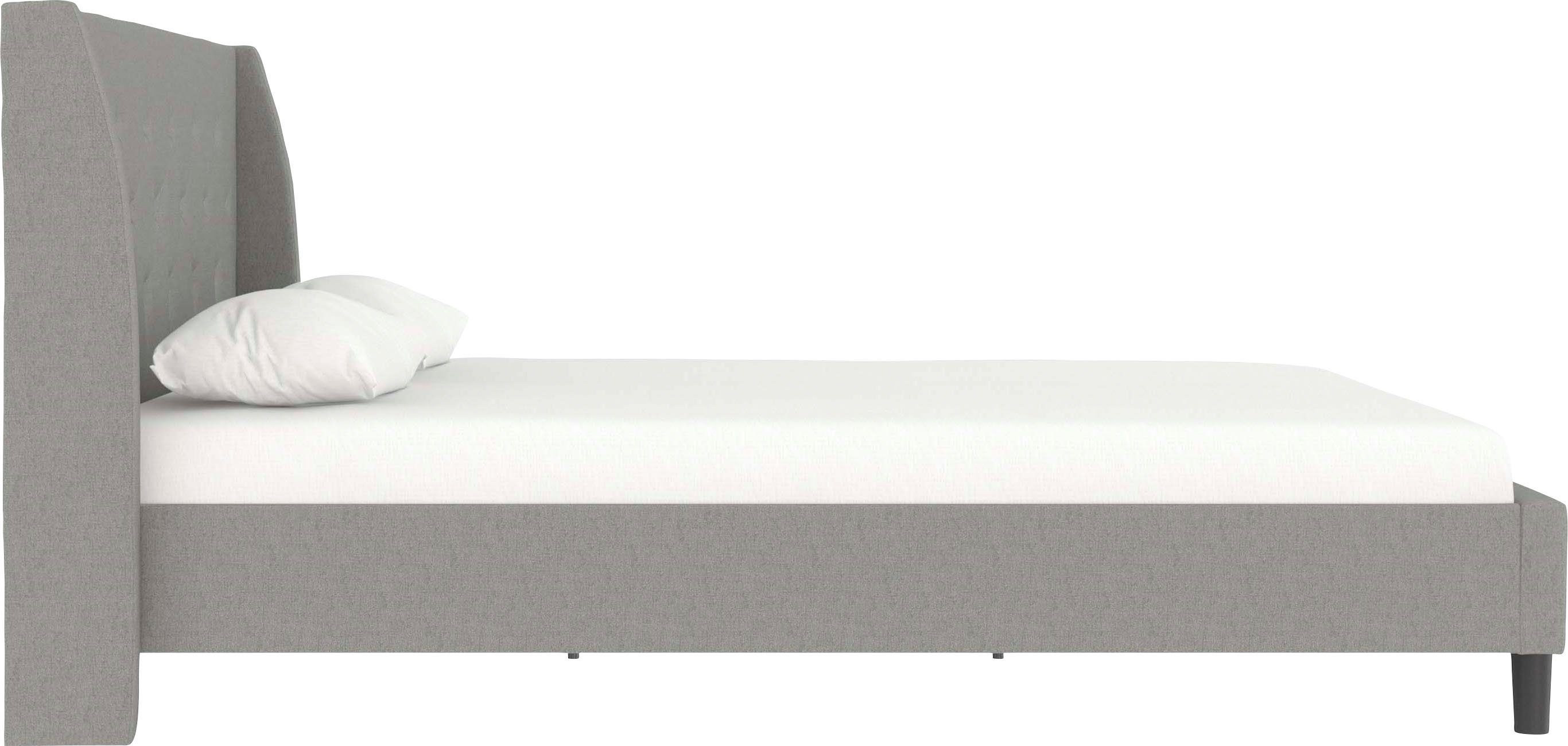 Home affaire Gestoffeerd bed Kempton met ruitencapitonnage, zacht verdikt, ligoppervlak 140x200 of 180x200 cm (1-delig)
