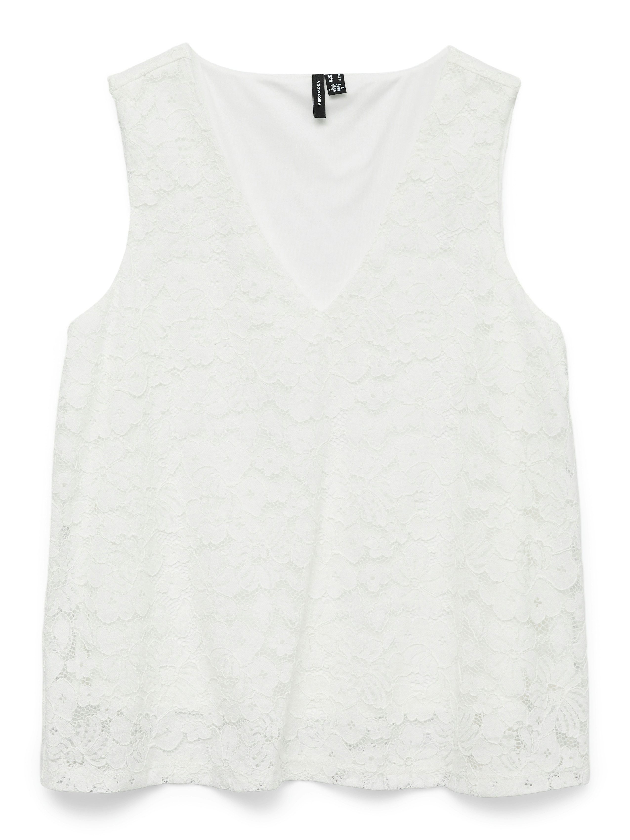 Vero Moda Kanten top VMHONEY LACE SL V-NECK TOP WVN GA