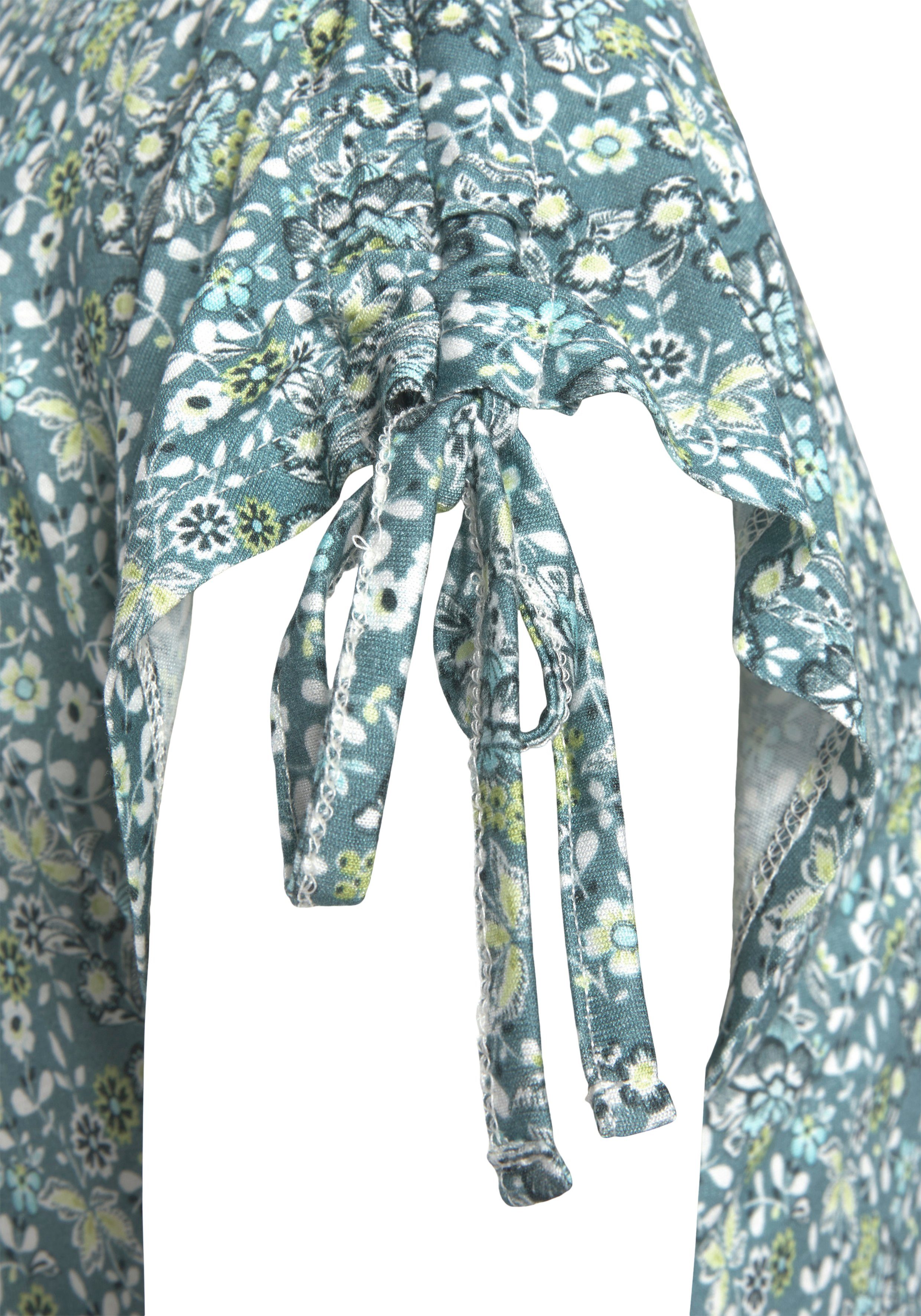 Vivance Jerseyjurk met bloemenprint, soepelvallende zomerjurk, strandjurk