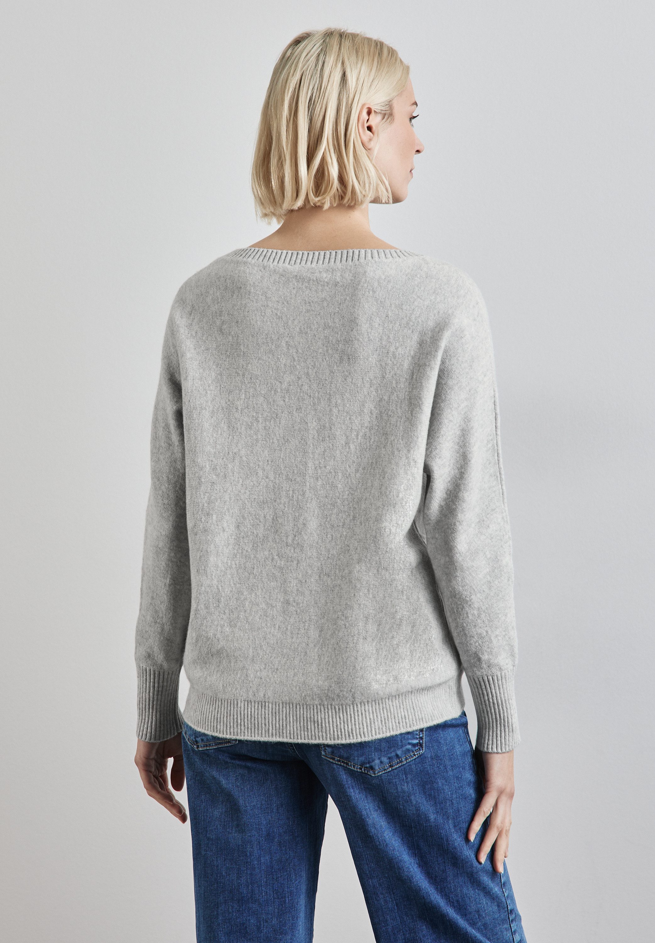 STREET ONE Gebreide trui Dolman met ribboorden