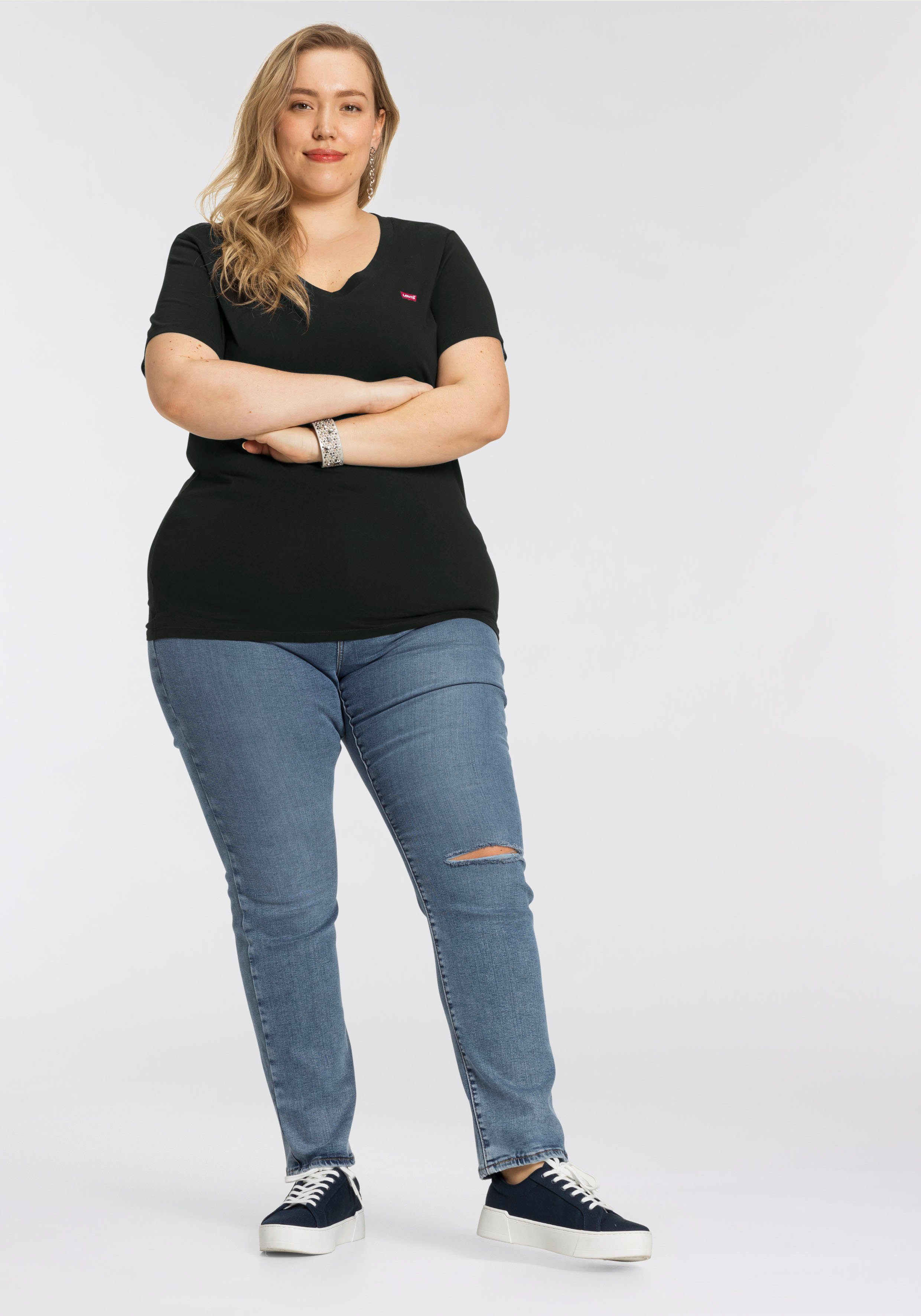 Levi's® Plus Shirt met V-hals V NECK TEE