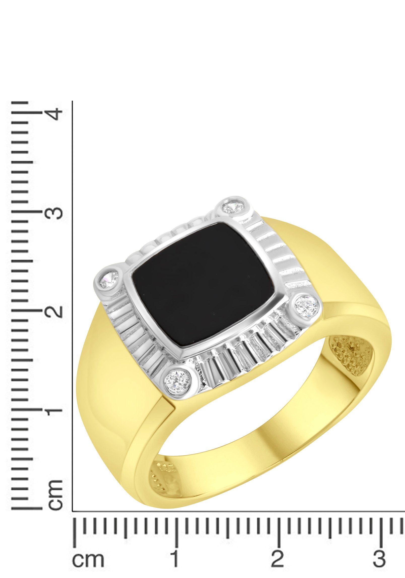 firetti ring sieraden cadeau, zegelring look zwart glinsterend zwart