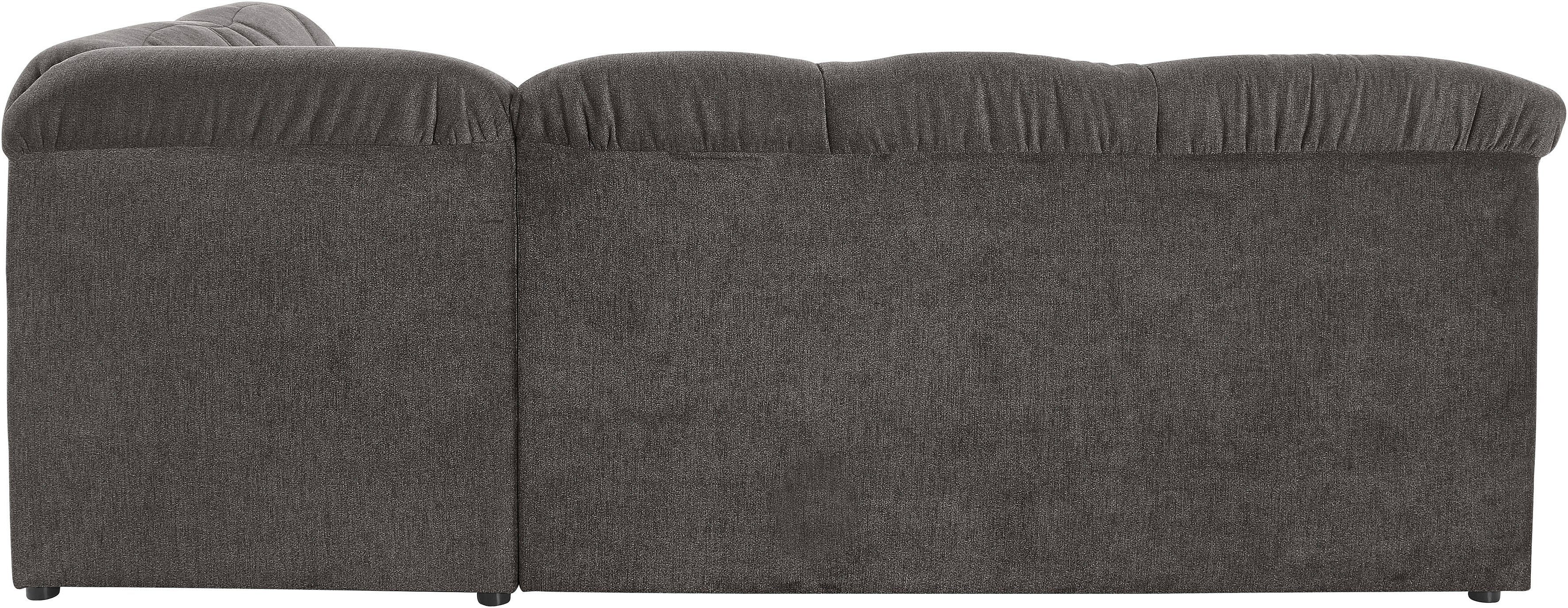 DOMO collection Hoekbank Pegnitz, elegante rugsteppingen, tijdloze vormtaal, L-vorm