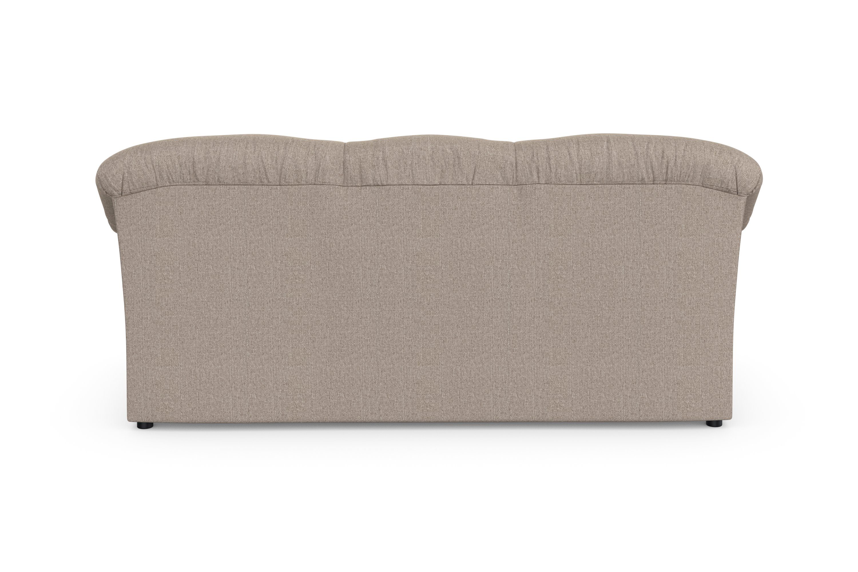 DOMO collection 3-zitsbank Pegnitz voor kleine ruimtes, breedte 185cm tijdloos, elegante armleuningen, comfortabel