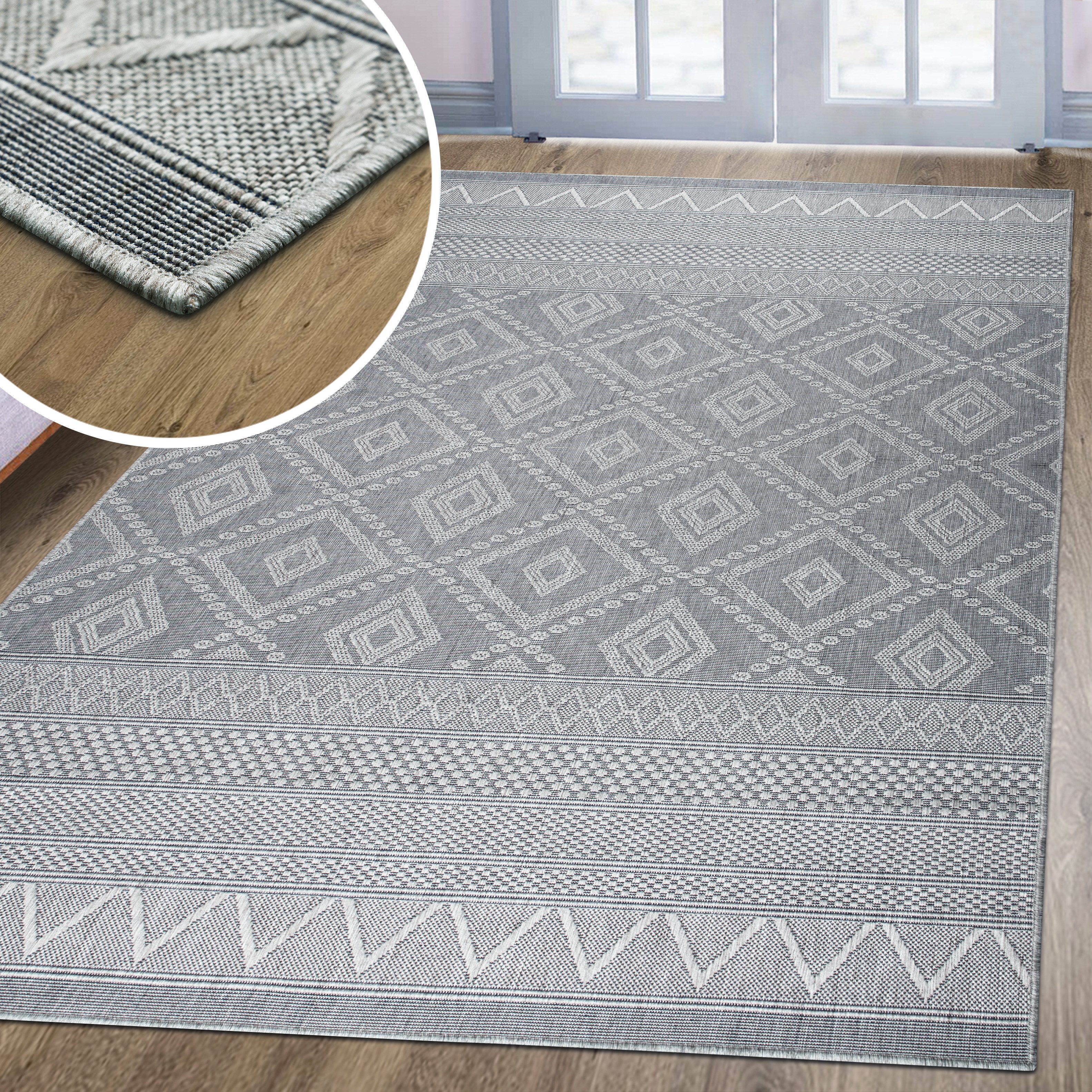 my home Vloerkleed Toronto is ook als loper verkrijgbaar Geschikt voor binnen en buiten, sisal-look, weerbestendig & uv-bestendig, boho