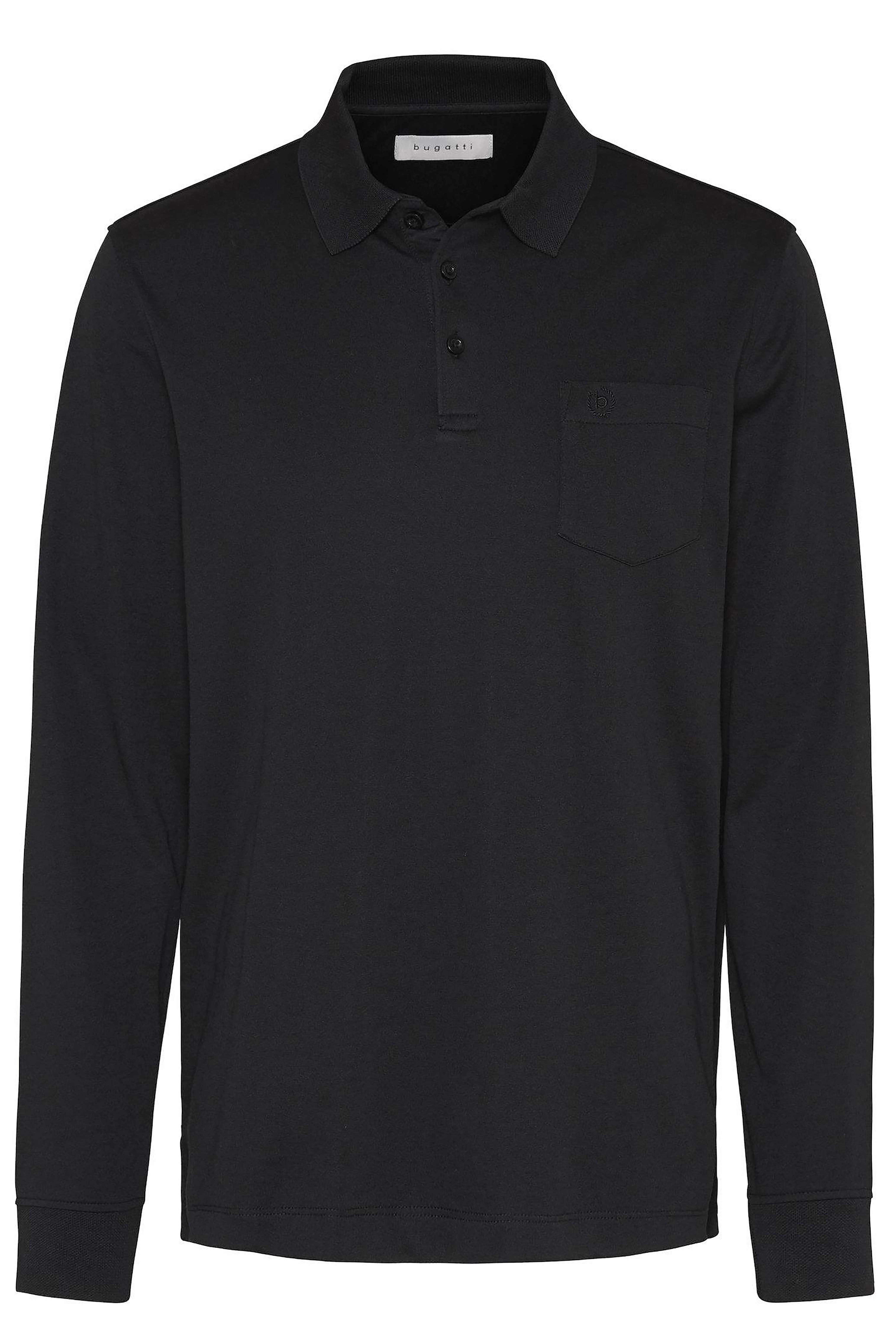 Bugatti Poloshirt met lange mouwen