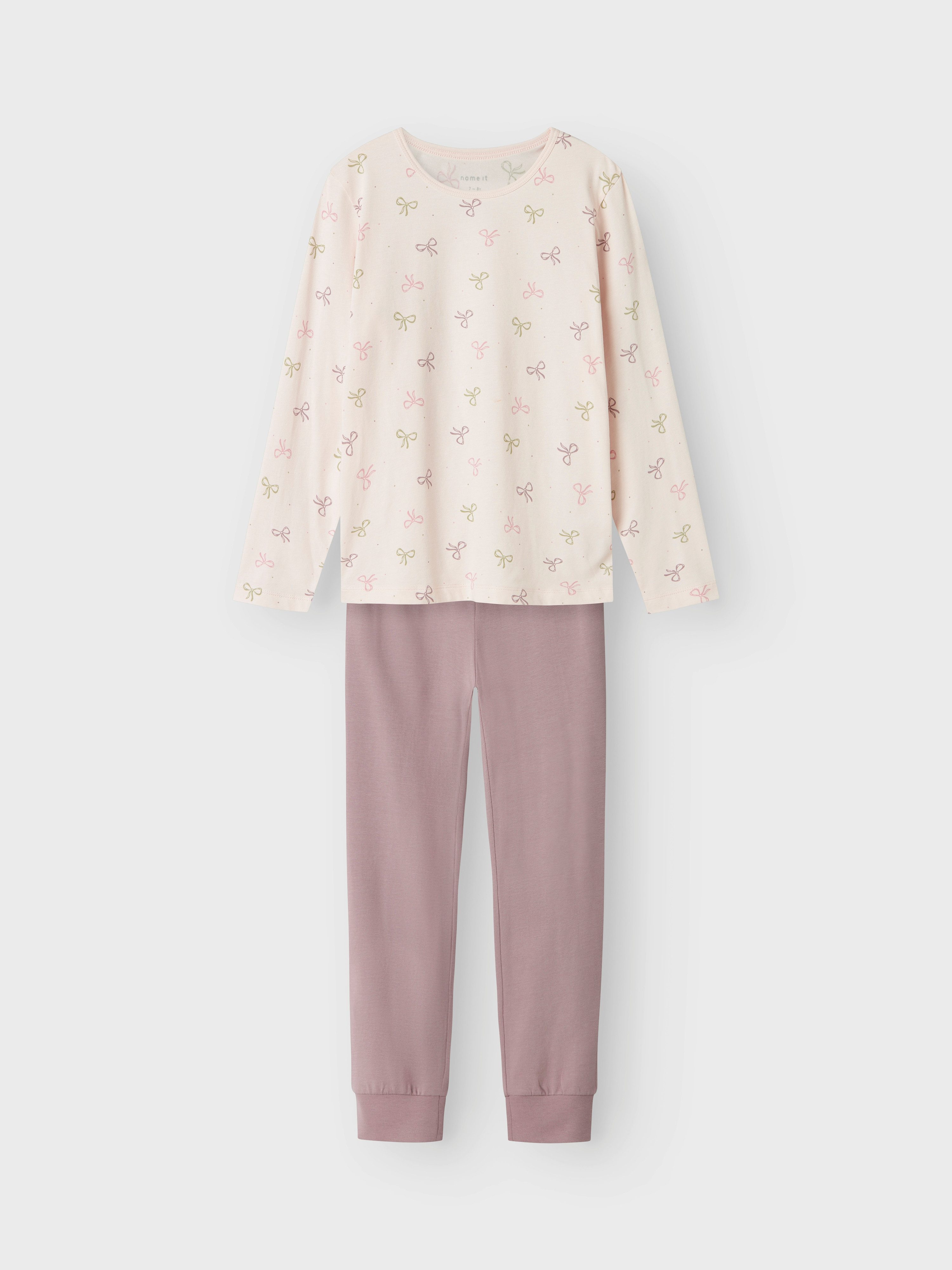 Name It Pyjama NKFNIGHTSET BARELY PINK BOW NOOS