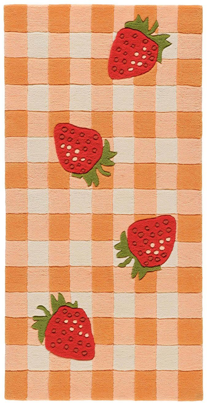 aRTE ESPINA Vloerkleed Joy 996 Kleurrijk ontwerp met schattige aardbeien