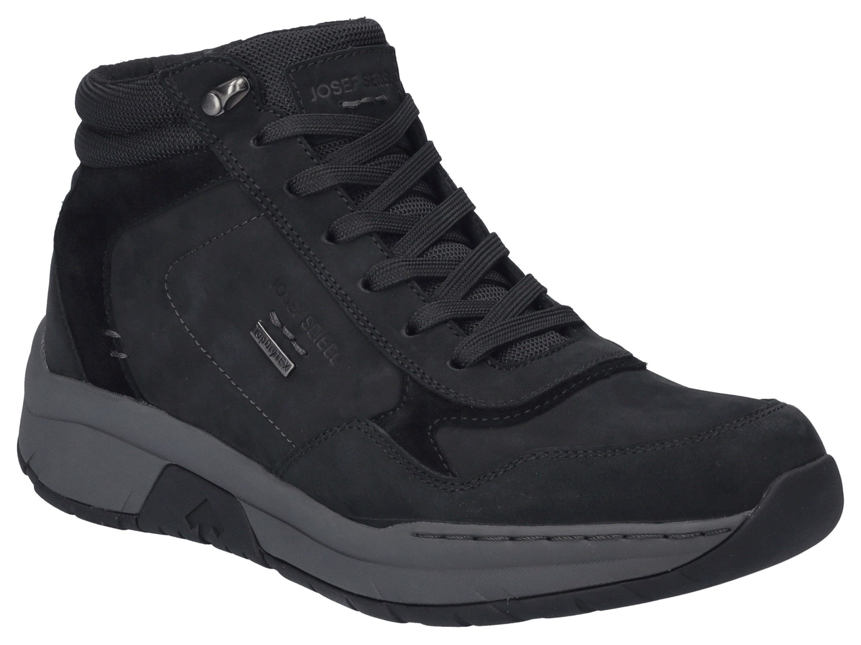 Josef Seibel Veterschoenen Mitchell 55 , comfort schoen, winterlaarzen, sneaker in breedte h (zeer breed) heren boots & laarzen maat 45 zwart