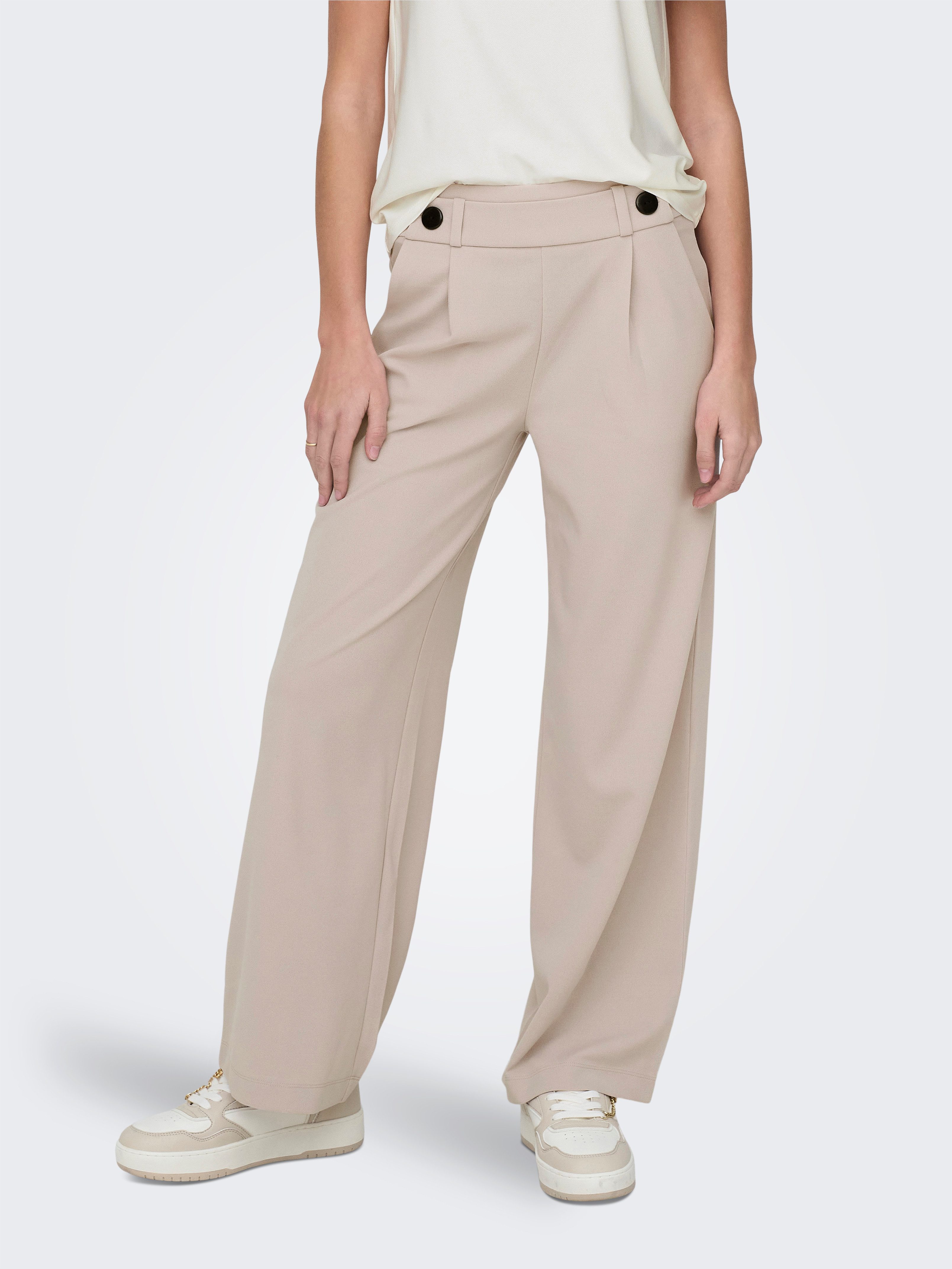 JDY Jerseybroek JDYGEGGO NEW LONG PANT JRS NOOS dames broeken maat XL (42) grijs