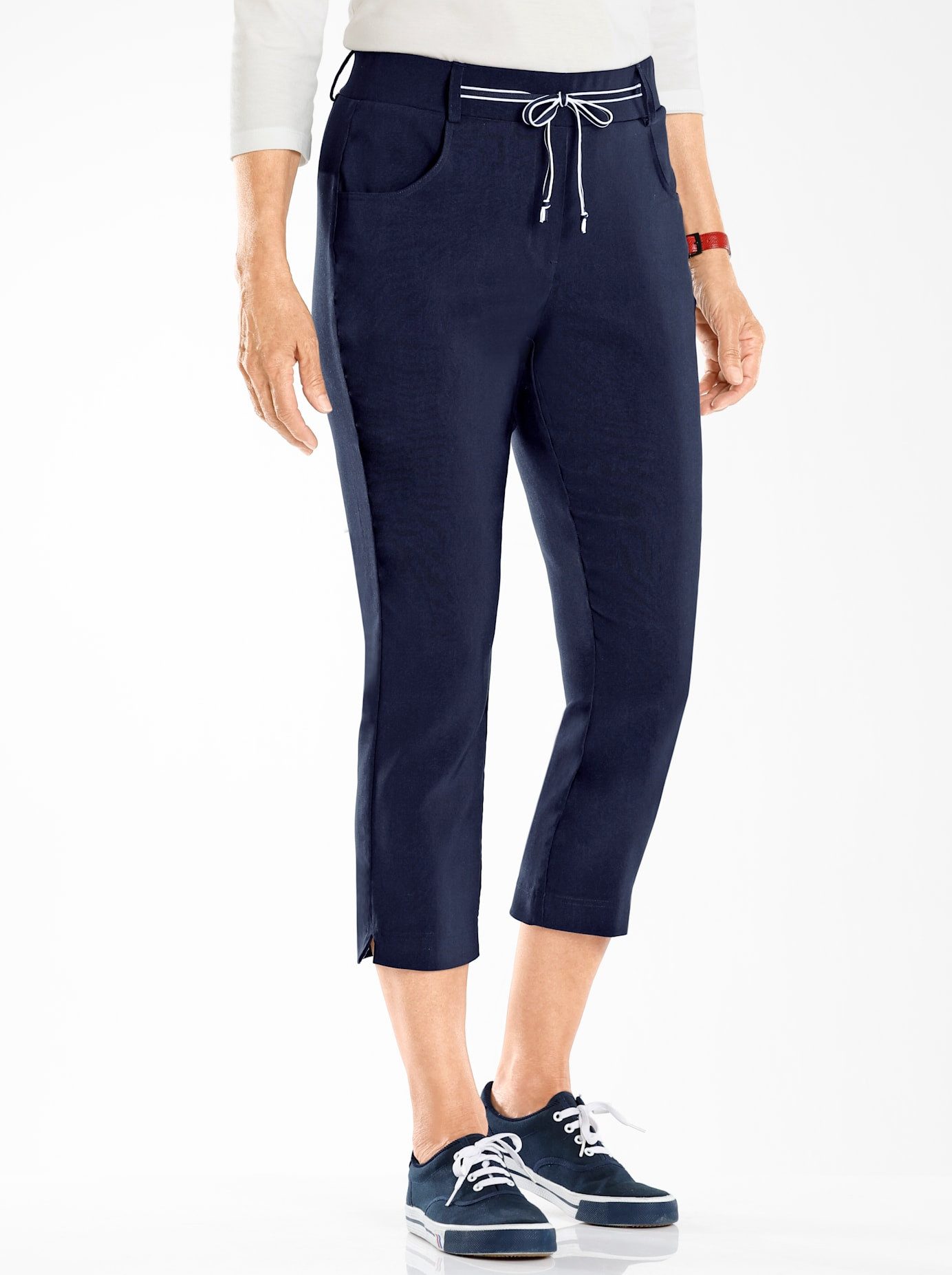 Classic Basics 7/8 broek dames 7/8-broeken maat 54 blauw