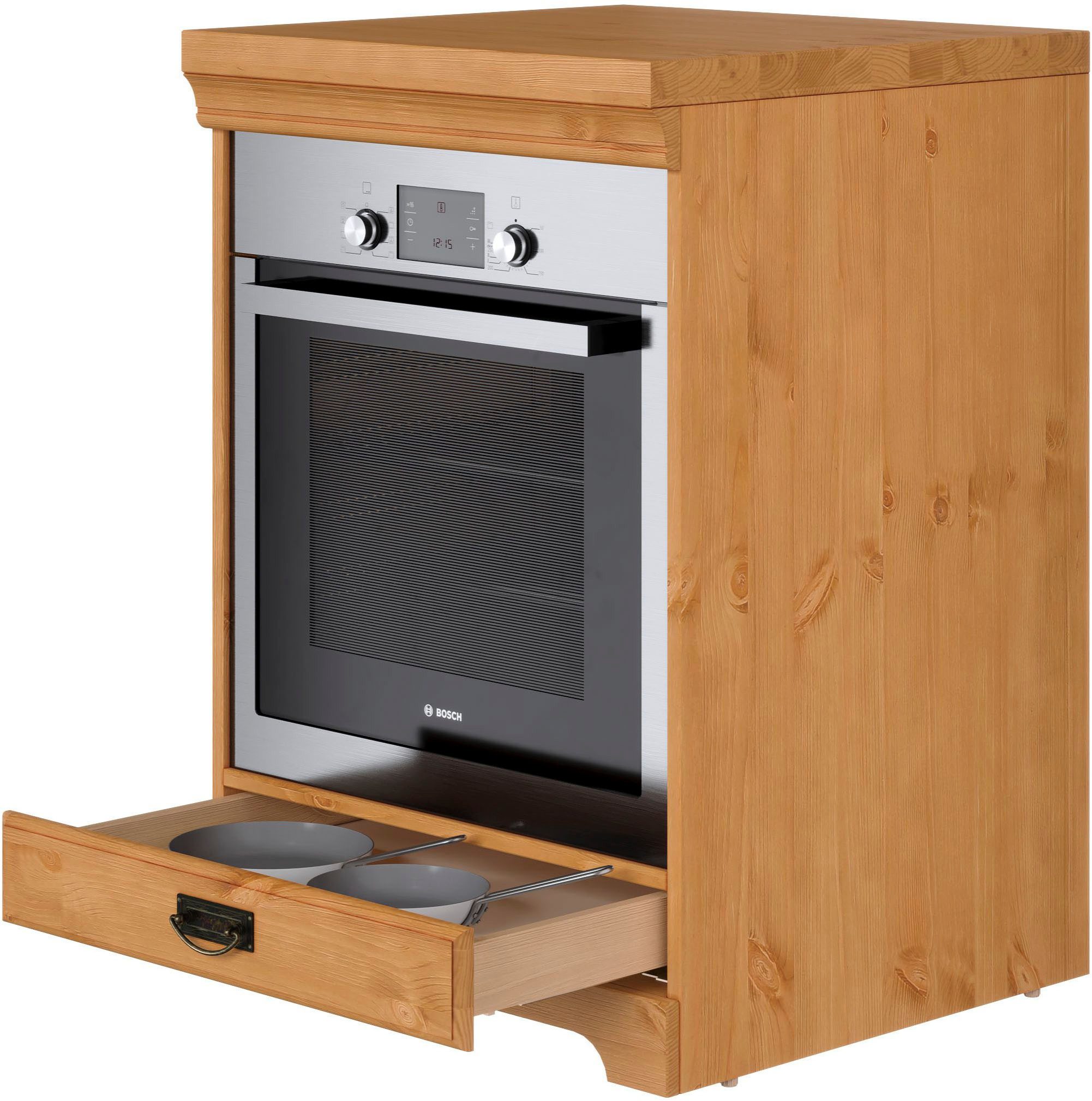 Home affaire Ombouwkast voor oven Rügen Breedte 60 cm, massief grenen, nismaat fornuis B/D/H 56,7/54,2/60,5 cm
