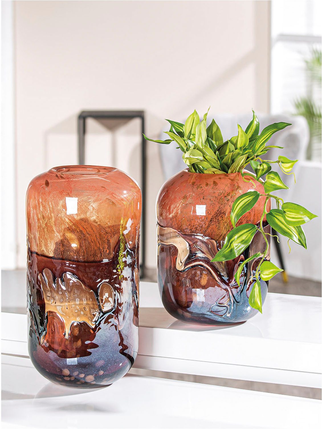 Casablanca by Gilde Tafelvaas Glasart vaas "Apart", vaasopening Ø ca. 9,5 cm (1 stuk)