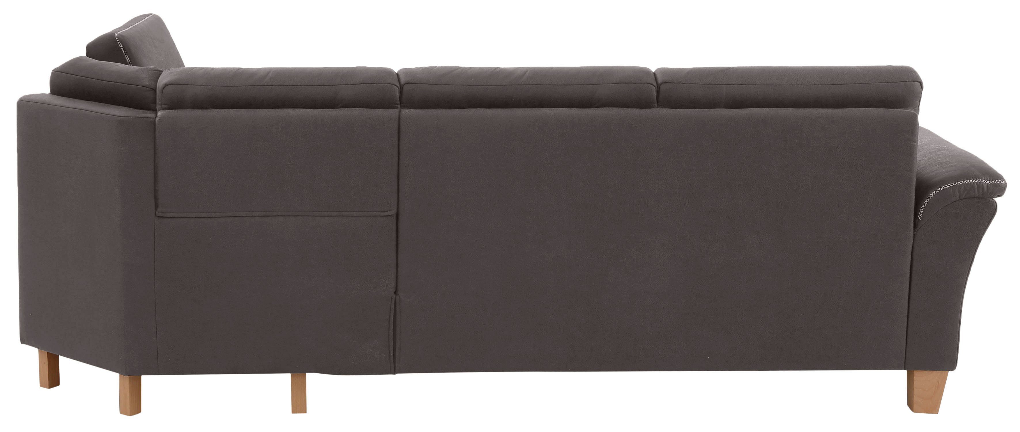 Home affaire Hoekbank Soleo L-model comfortabel door trapezehoek met relaxfunctie, ook met slaapfunctie