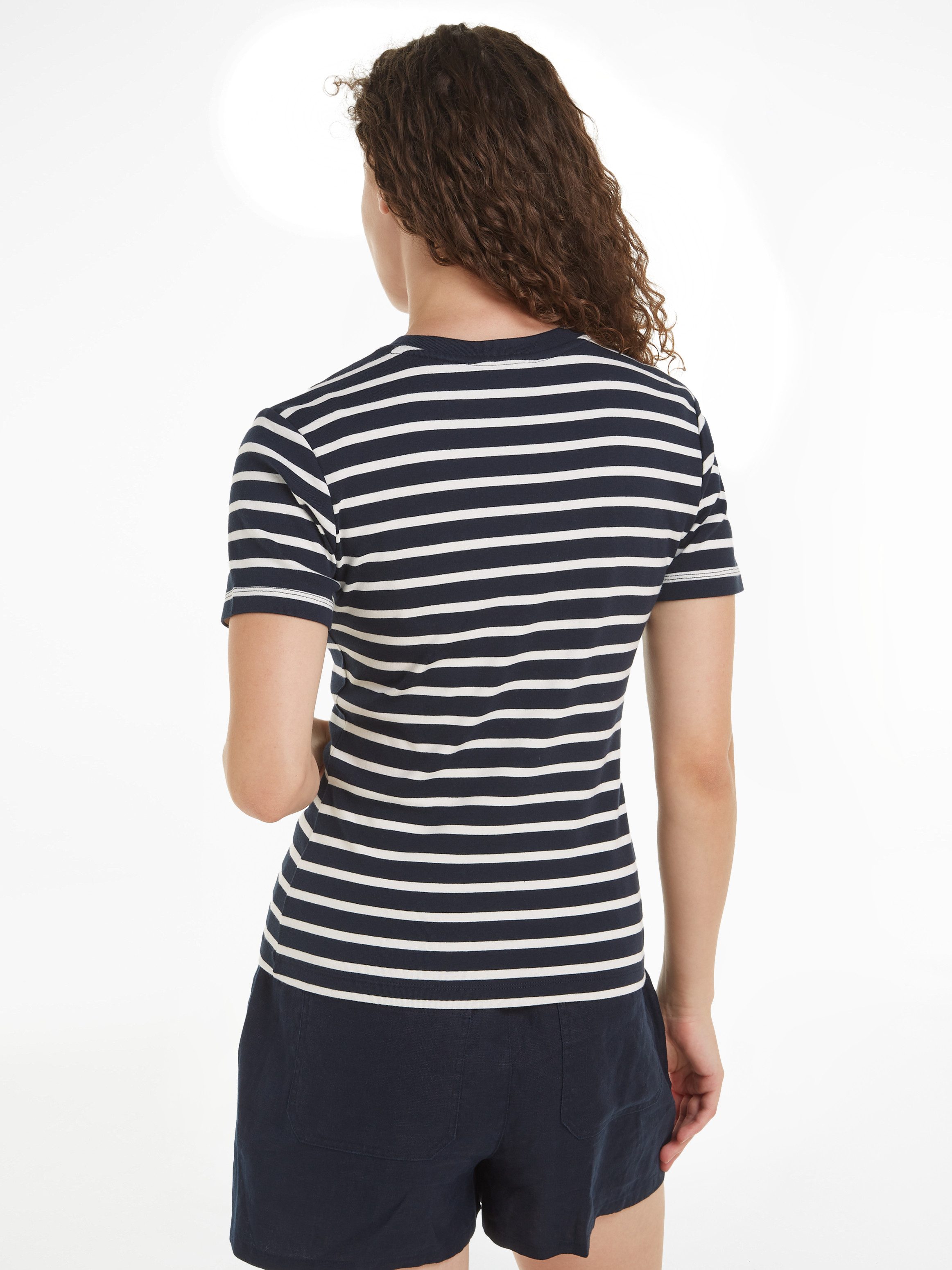 Tommy Hilfiger T-shirt SLIM CODY C-NK SS met geborduurd logo