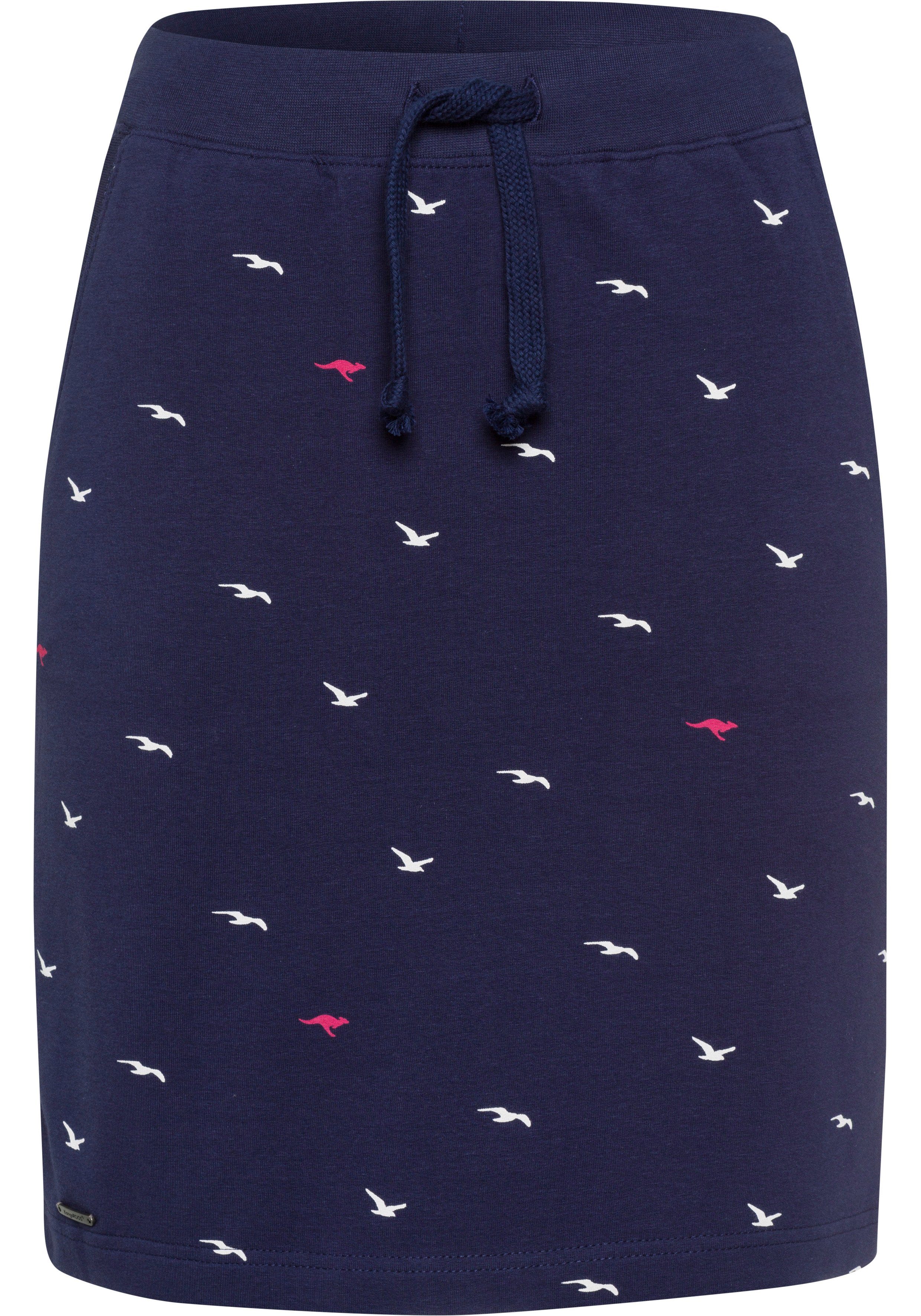 KangaROOS Minirok met minimal-print van vogels of leuke harten