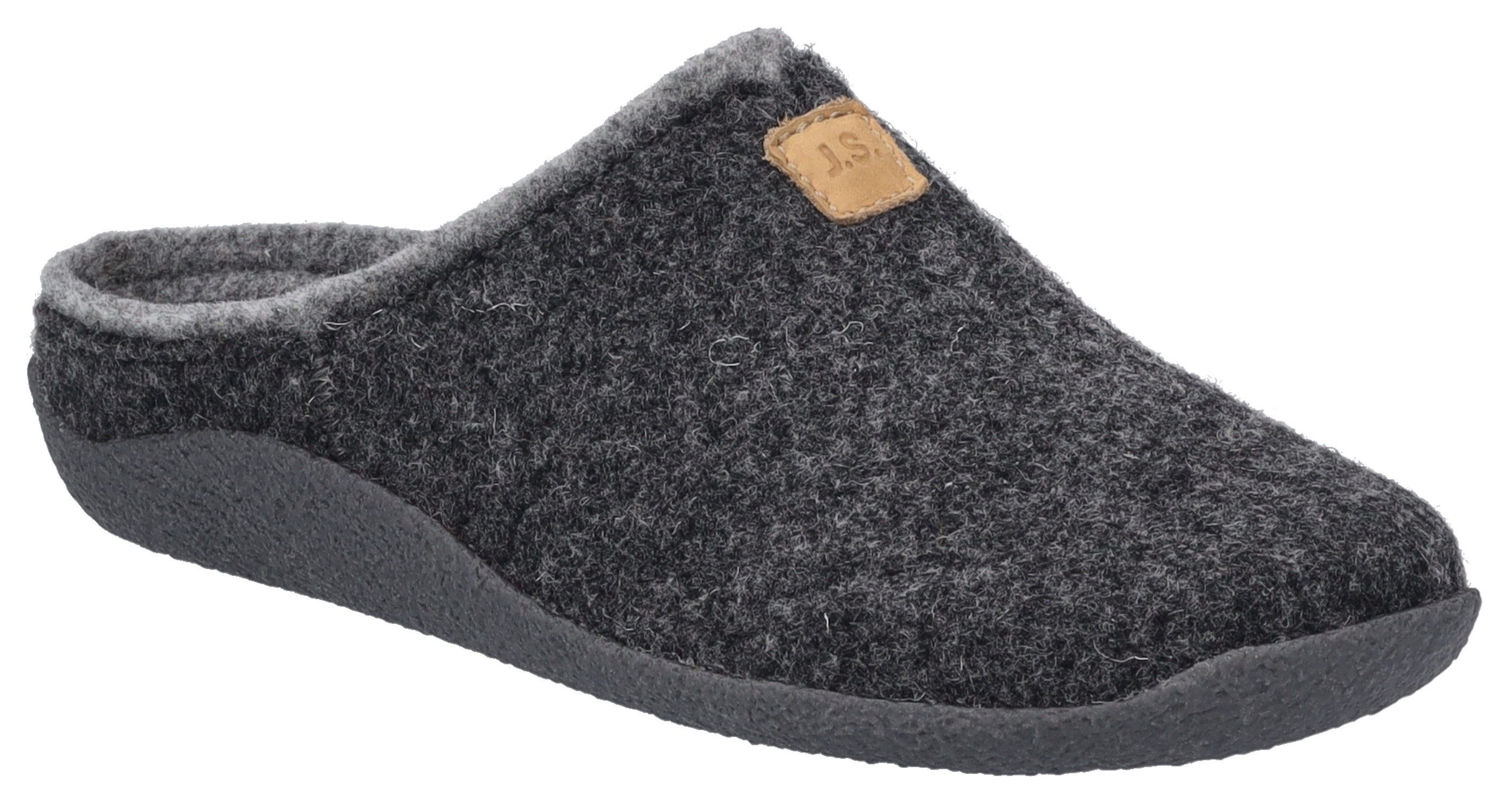 Josef Seibel Pantoffels Vinny 01 Clog, pantoffel met platte hak dames pantoffels maat 41 grijs