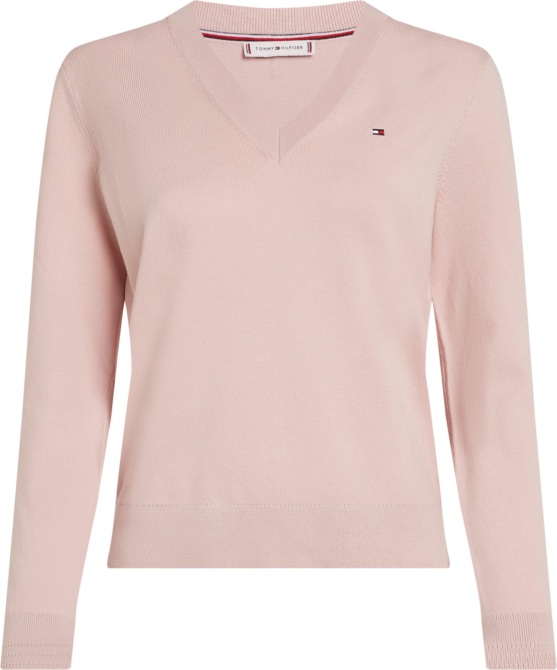Tommy Hilfiger Trui met V-hals met logoborduursel