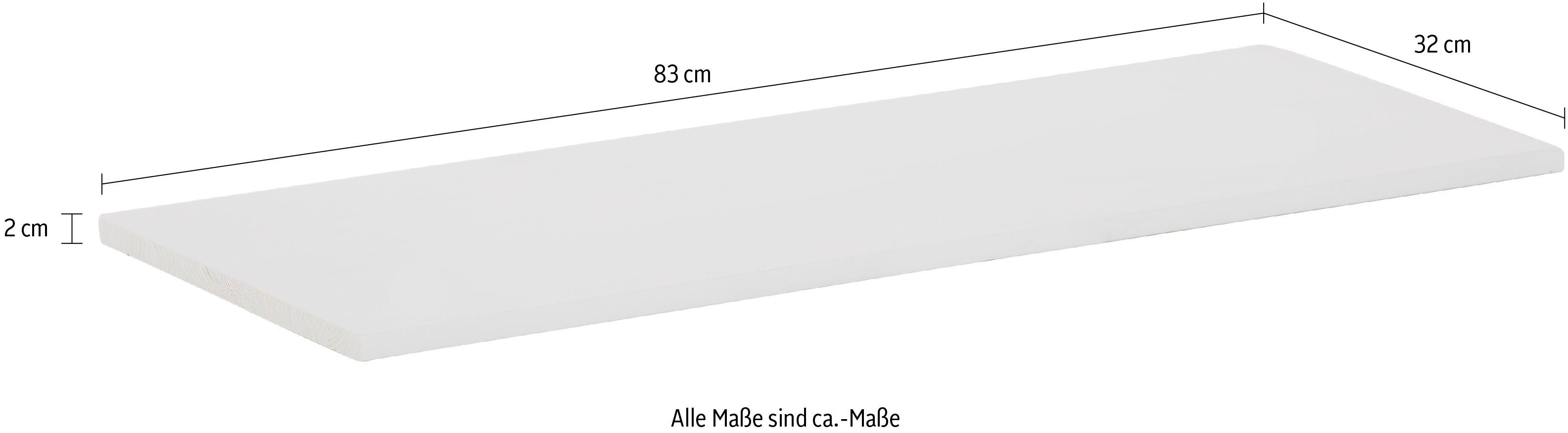Home affaire Plank Ayanna Breedte 83 cm, van massief grenen, FSC® (3 stuks)