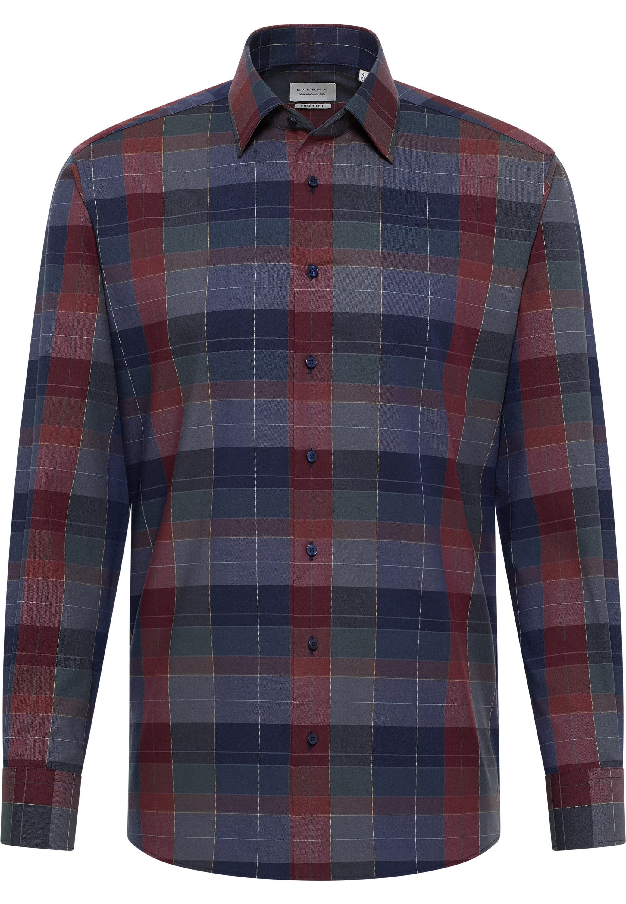 Eterna Overhemd met lange mouwen MODERN FIT NON IRON (strijkvrij)