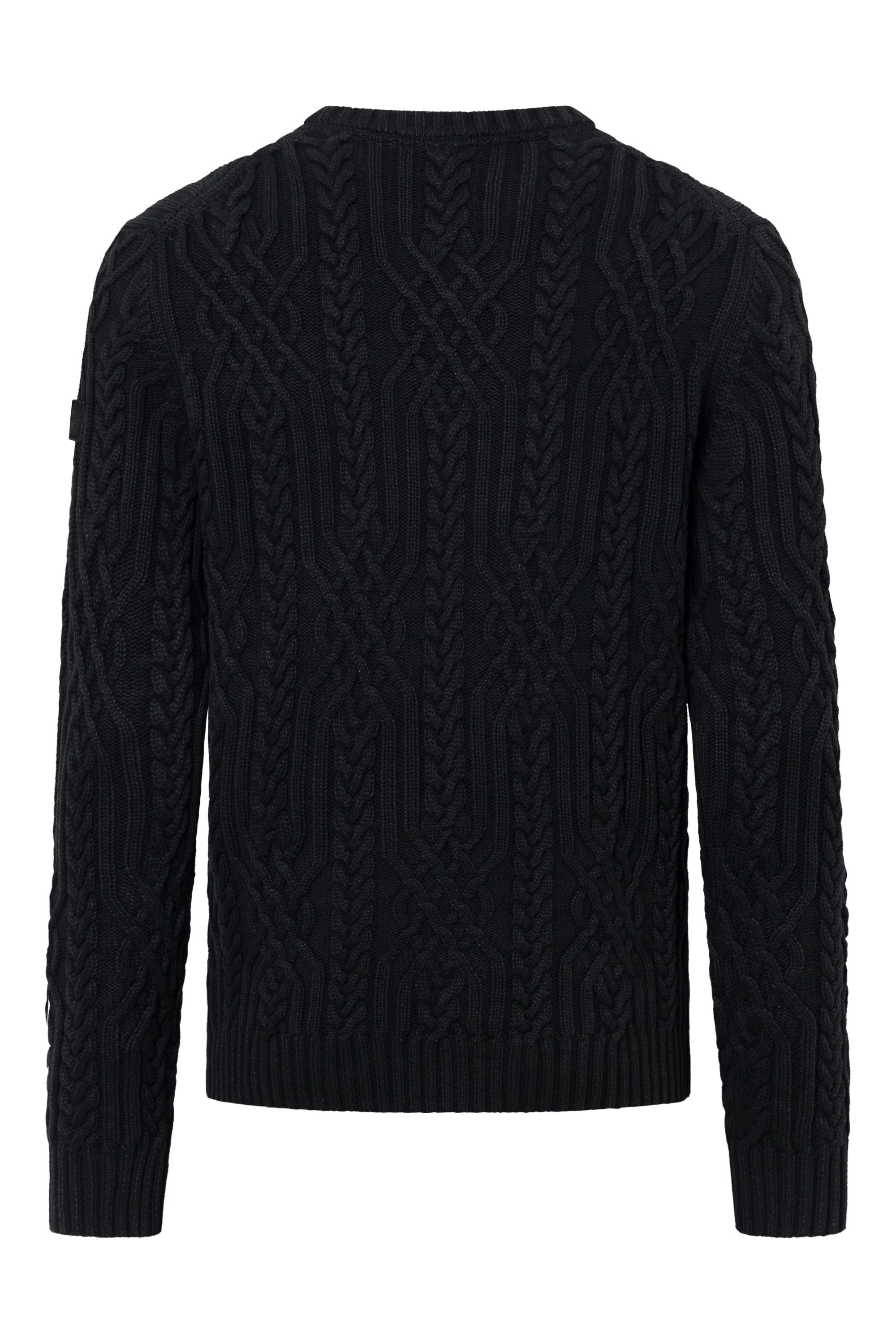 Joop Jeans Trui met ronde hals Silano structuurbreisel