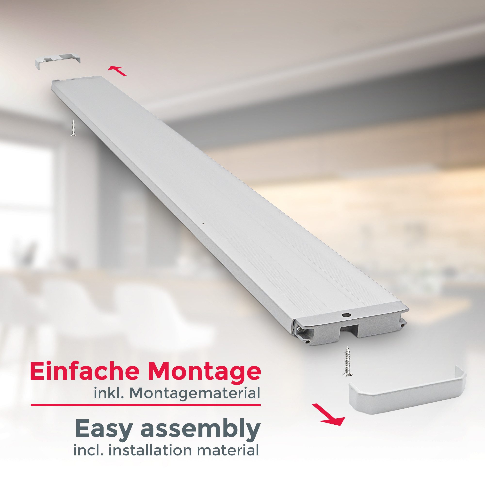B.K.Licht Led-onderbouwverlichting BKL1468 LED strip met aan/uit-schakelaar