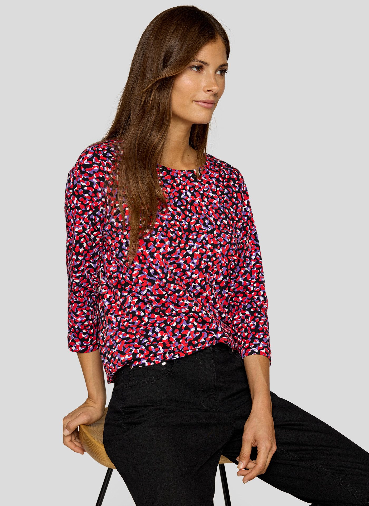 Rabe Shirt met 3/4 mouwen Zomershirt met all-over print