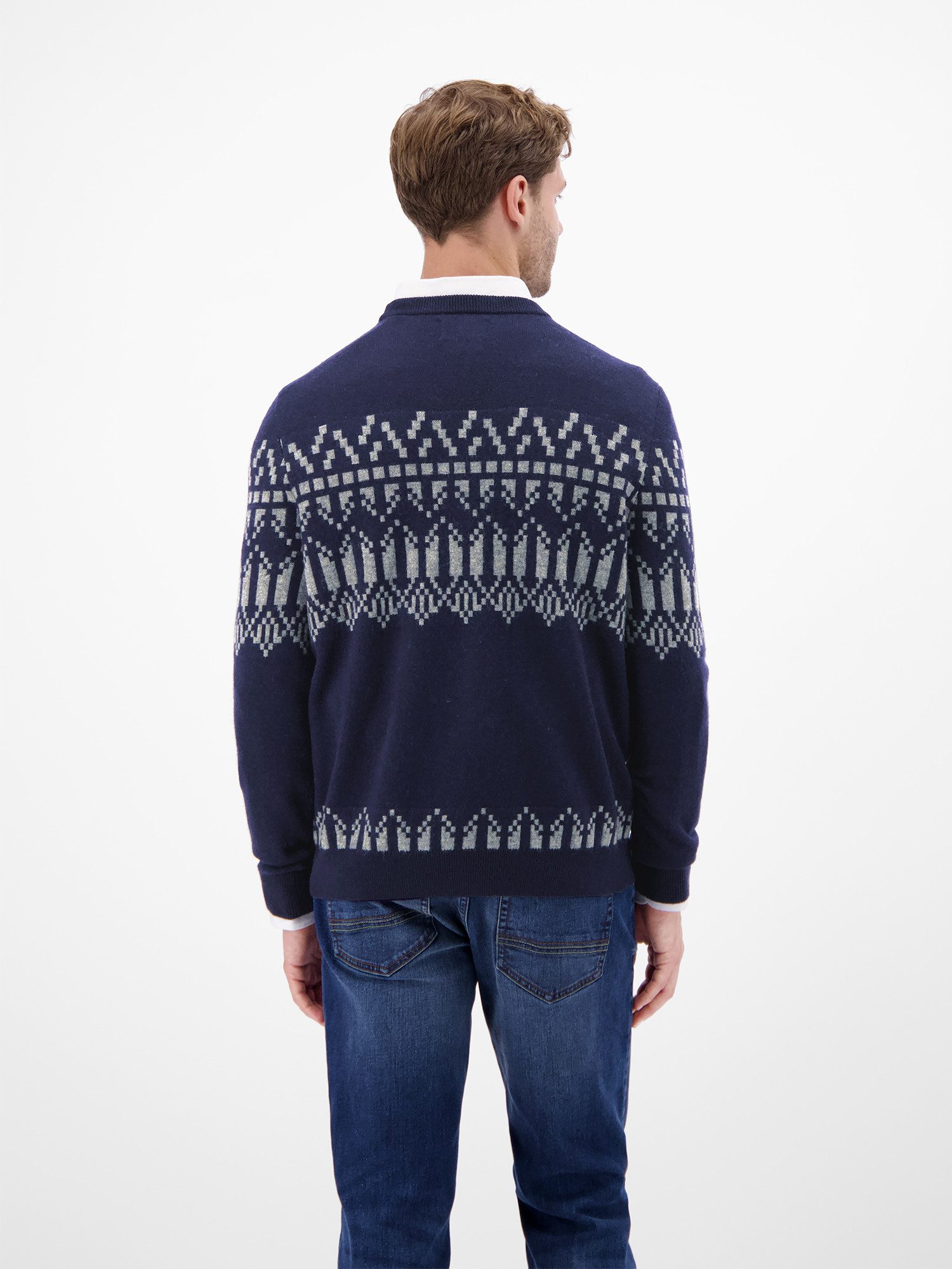 Lerros Gebreide trui LERROS Heren gebreide trui, scandinavisch geïnspireerd