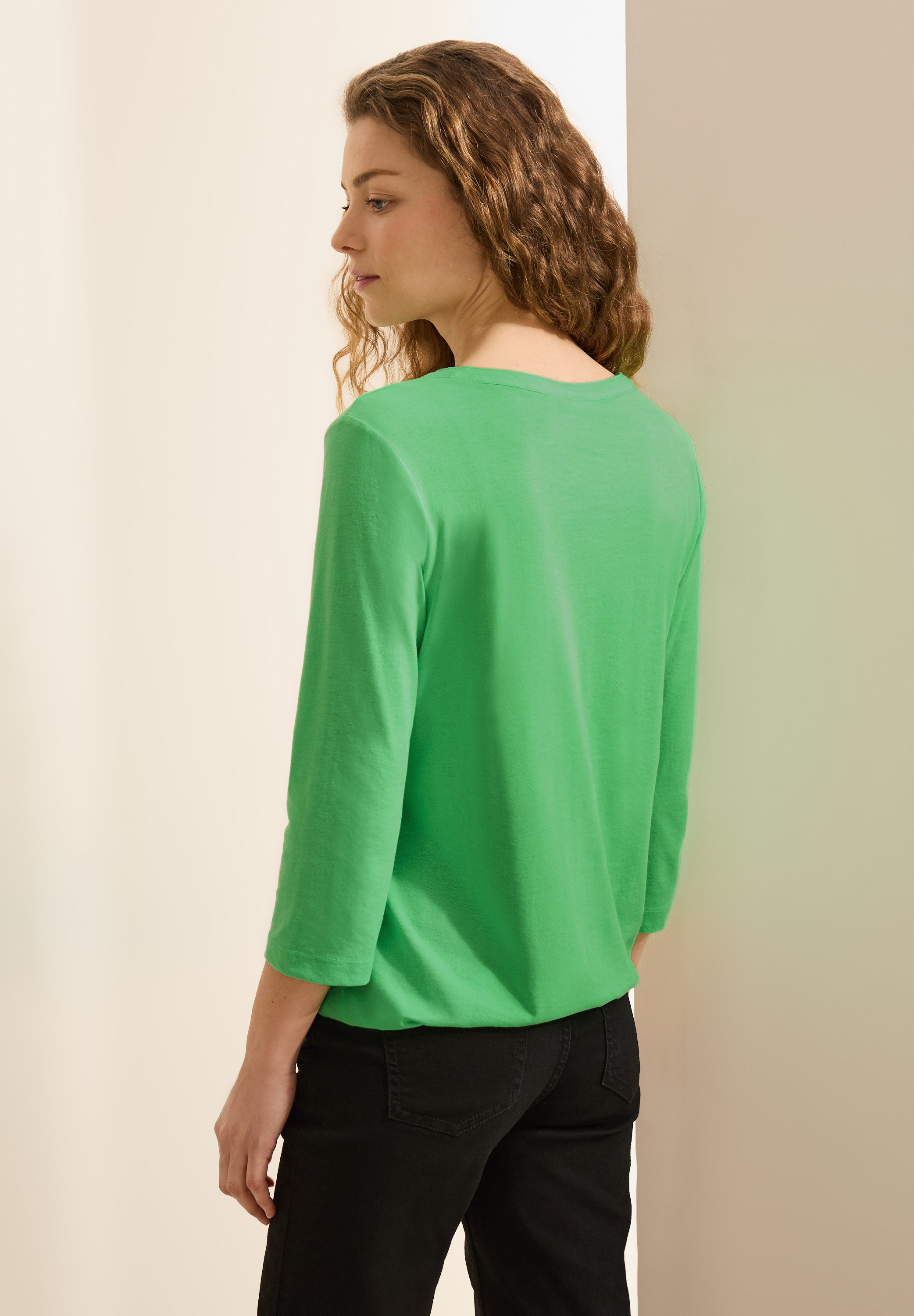 Cecil Shirt met 3/4 mouwen met elastische taille
