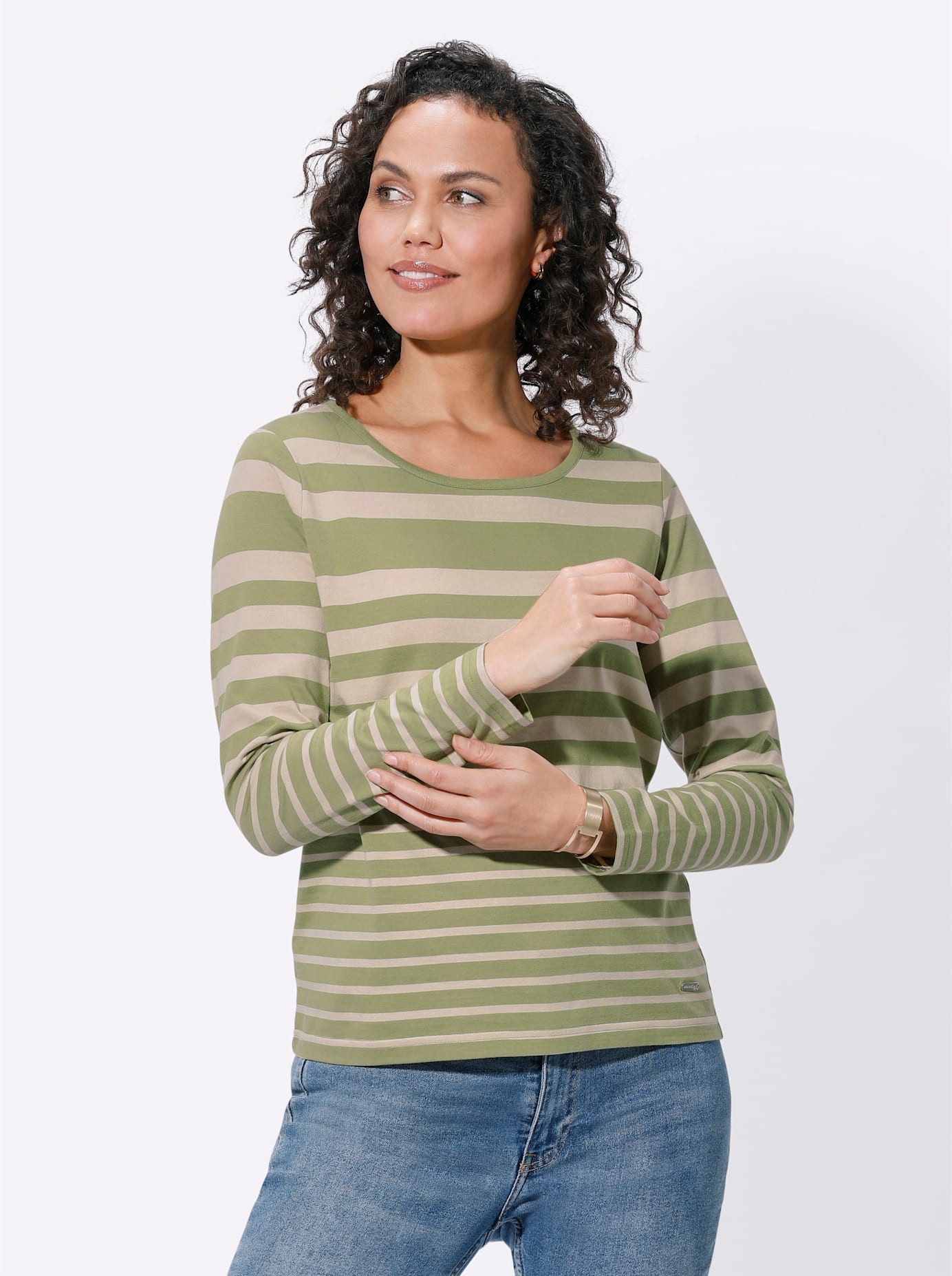 Casual Looks T-shirt Shirt (1-delig) dames t-shirts maat 52 groen