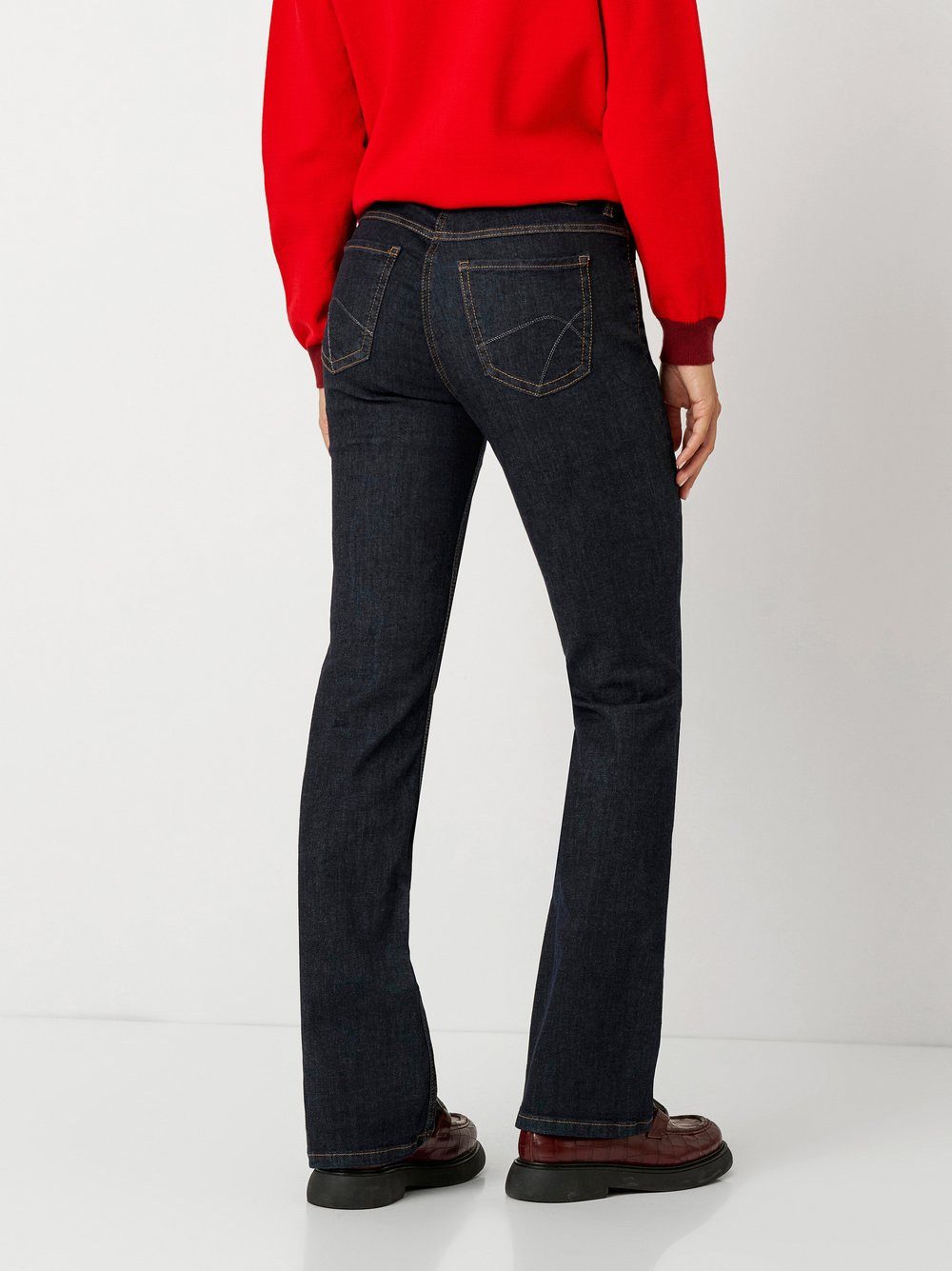 TONI Five-pocketsbroek Perfect Shape Bootcut met contrasterende stiksels