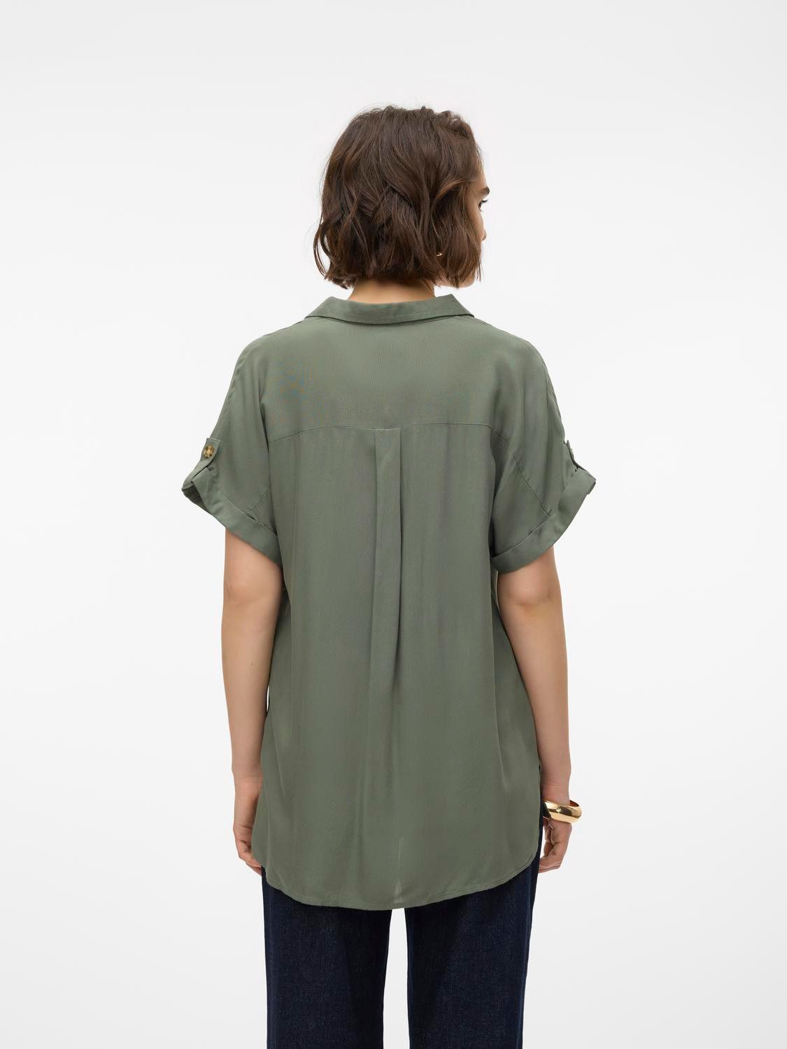 Vero Moda Overhemdblouse VMBUMPY S/S SHIRT WVN GA NOOS