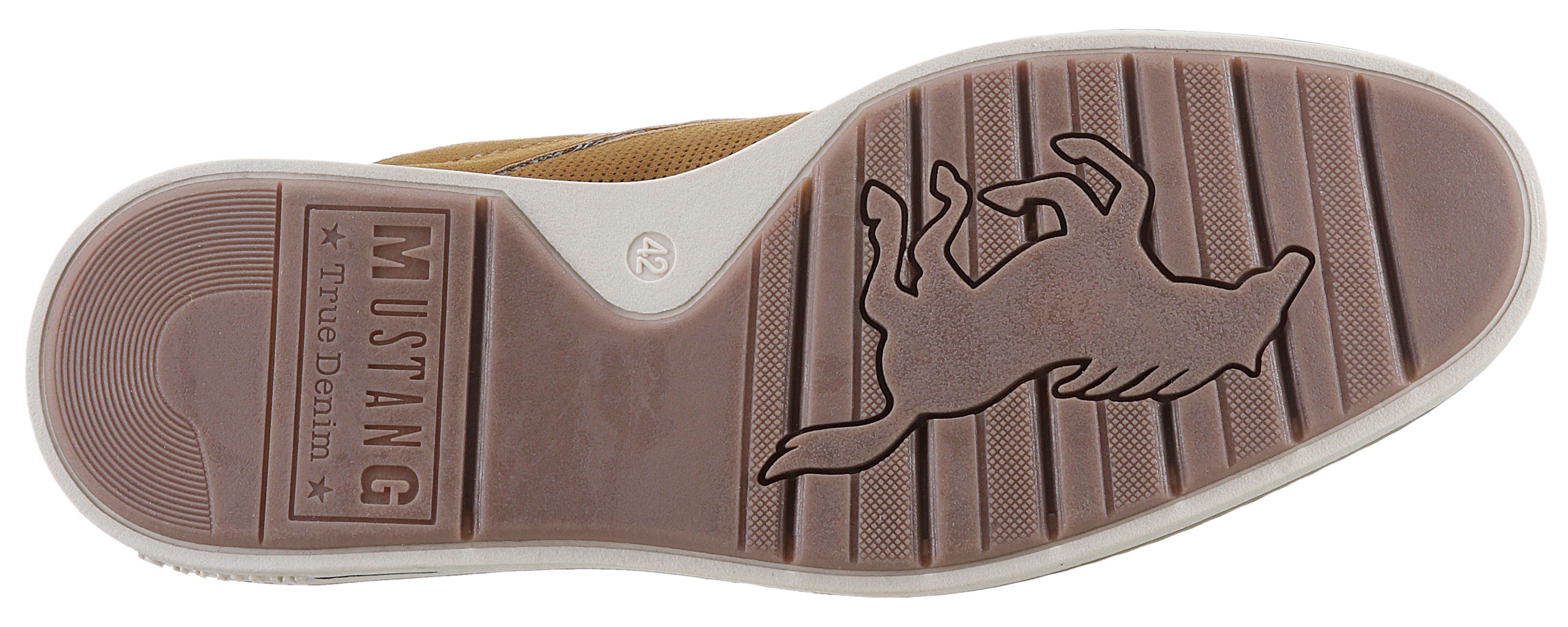 Mustang Shoes Veterschoenen , vrijetijdsschoen, lage schoen, veterschoen met perforatie